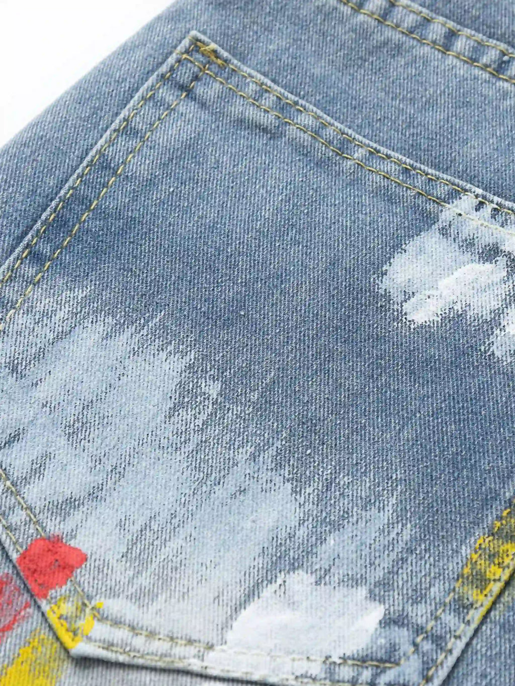 Disguisen American Hip-Hop Painted Personalized Jeans
