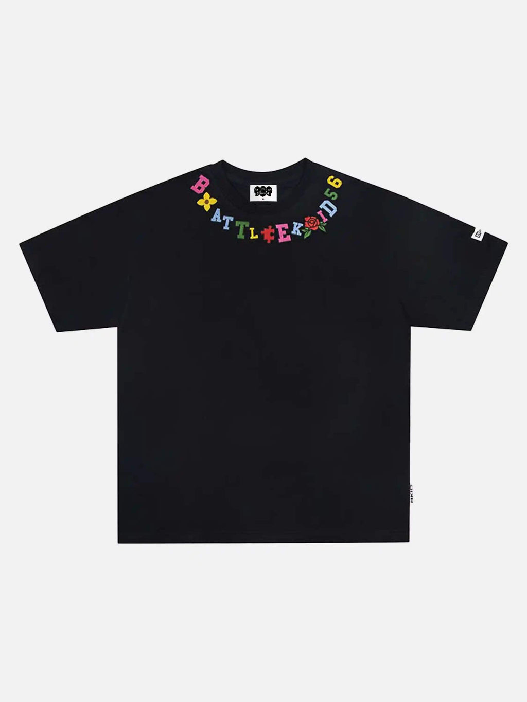 Disguisen Colorful Letter Embroidered T-Shirt