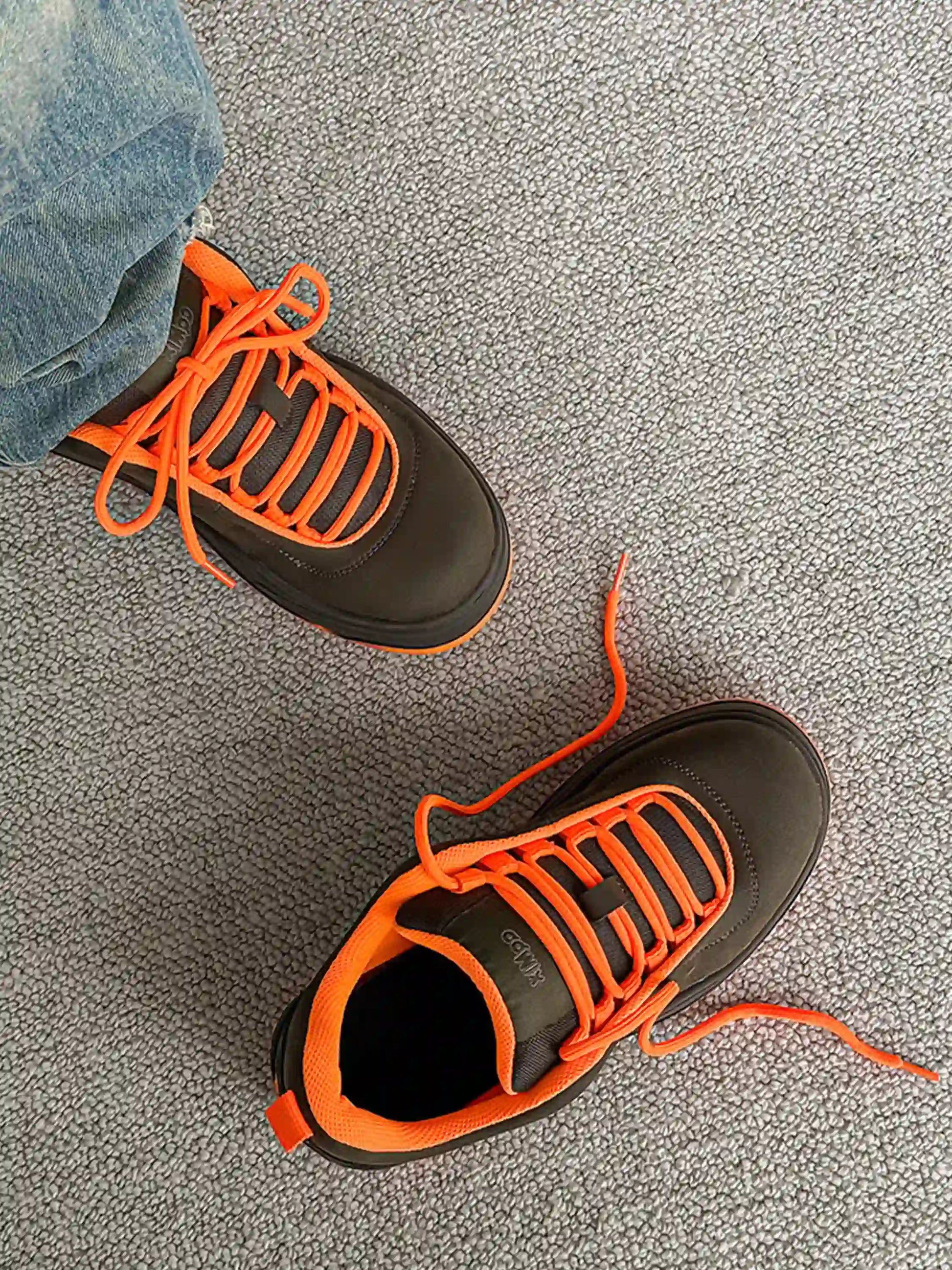 Vintage Contrast Color Chunky Shoes
