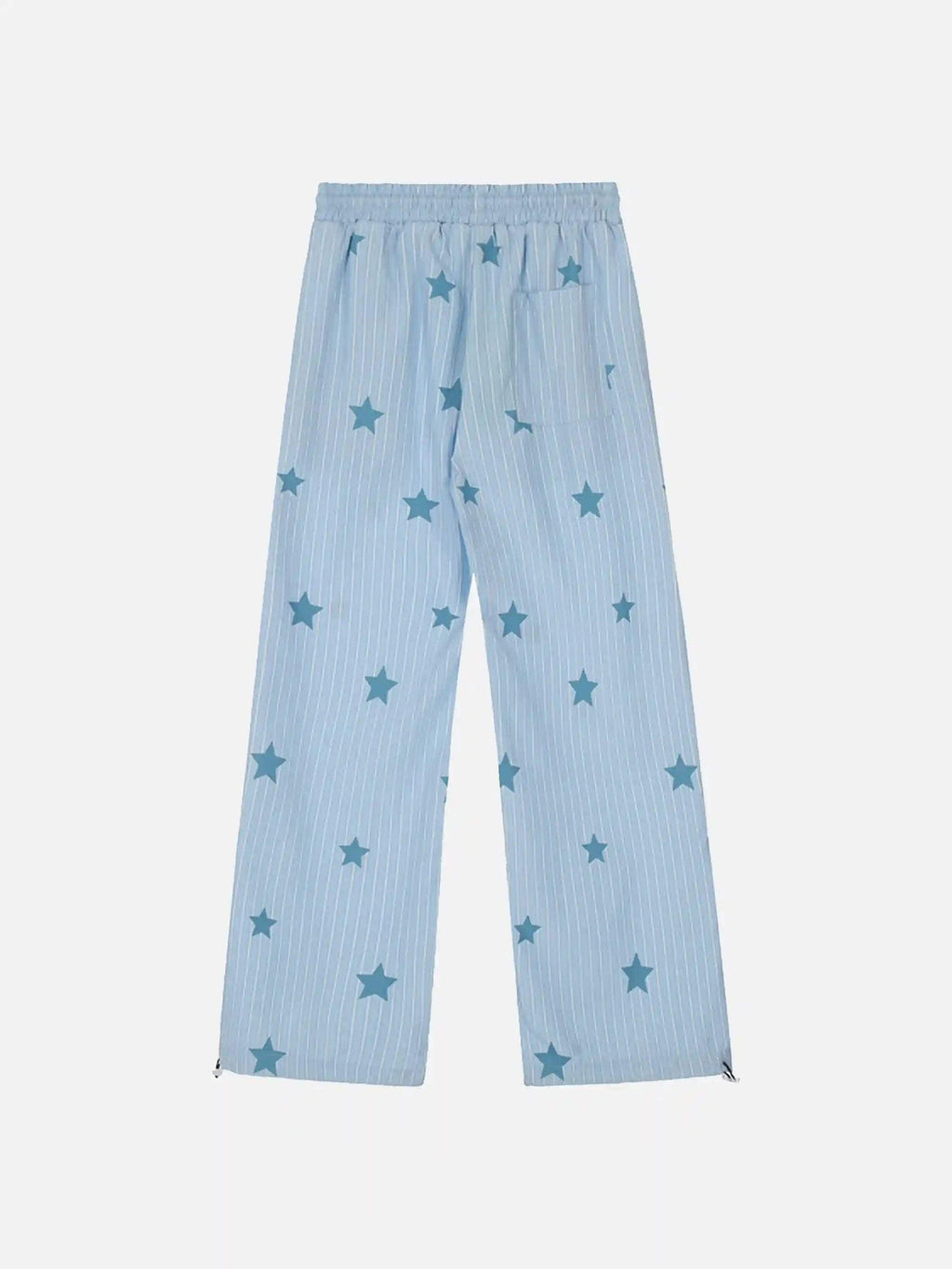 Disguisen Street Retro Star Vertical Stripes Trousers
