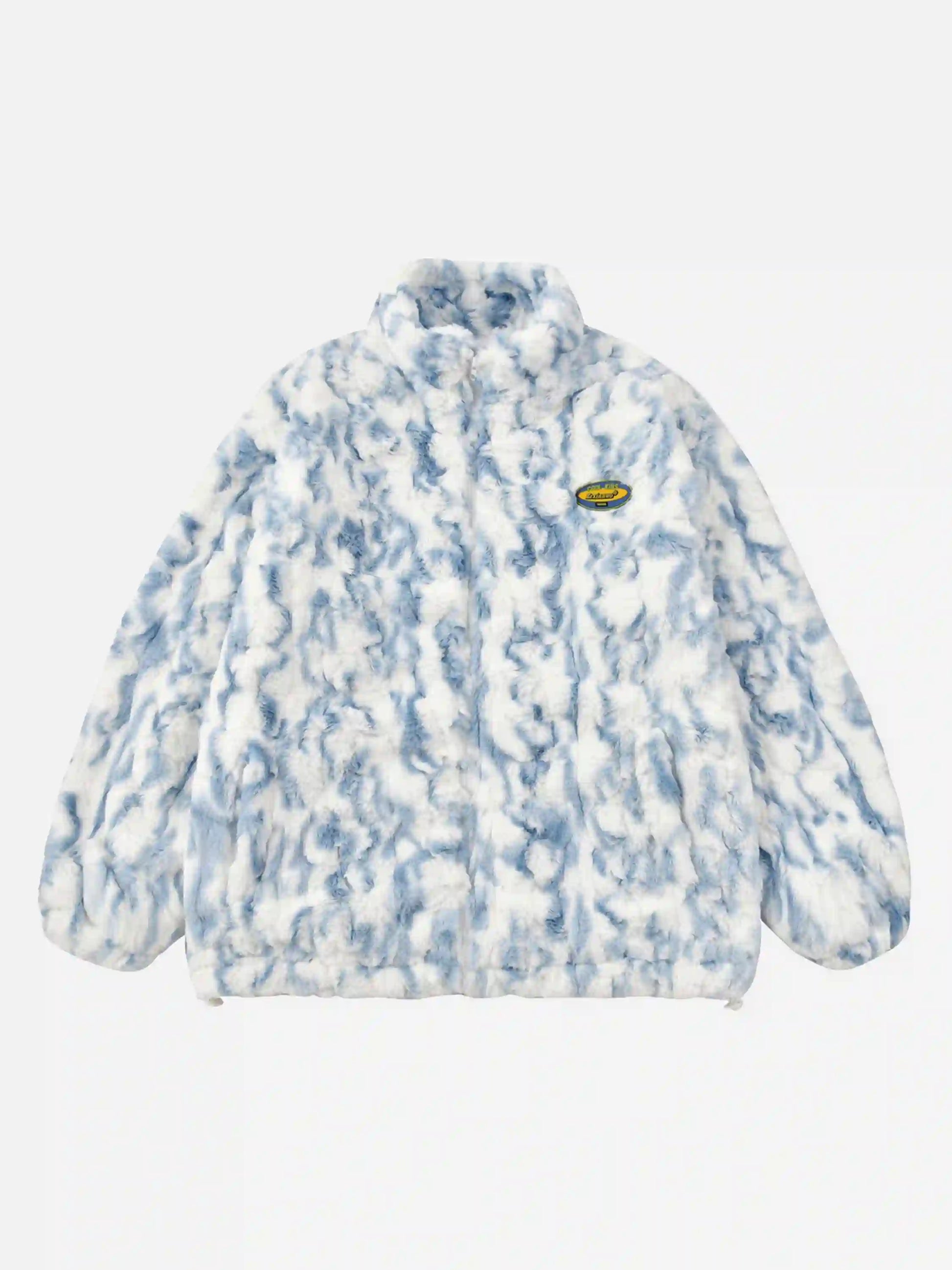 Disguisen Tie-dye Gradient Stand Collar Coat