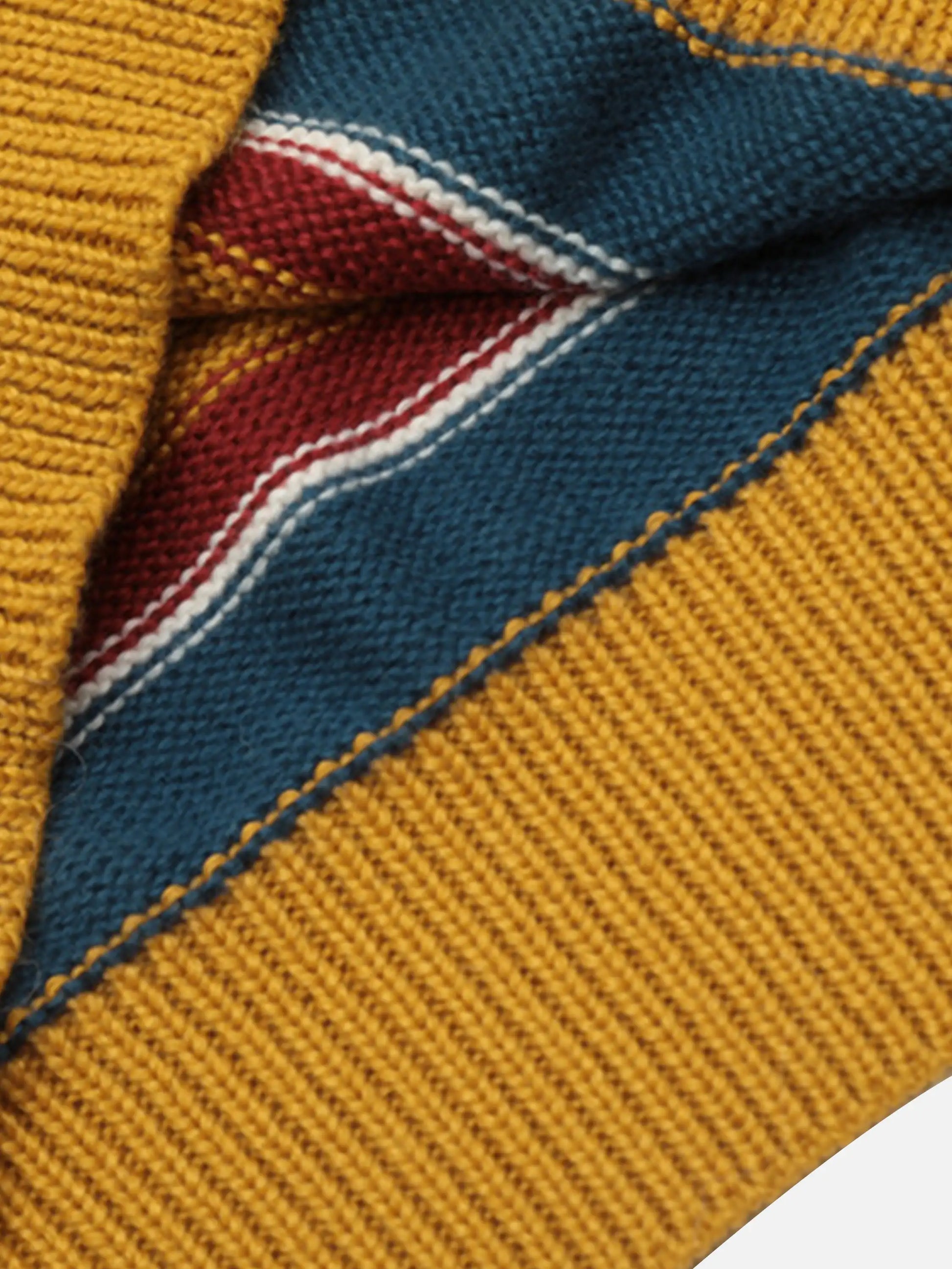 Vintage Embroidered Striped Sweater