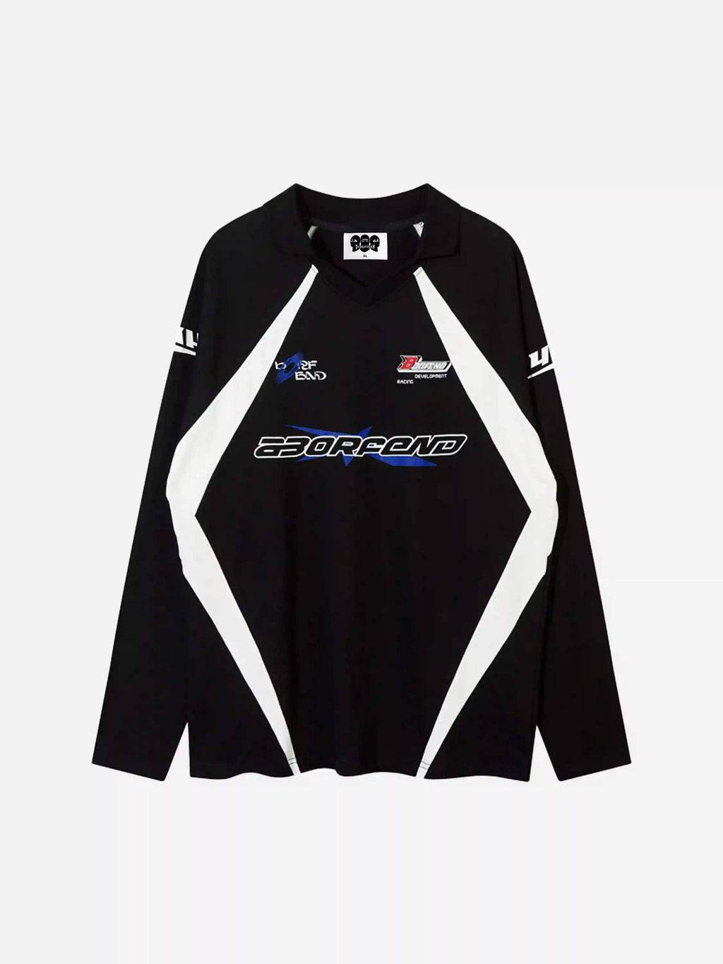 Disguisen Bockore Hip-Hop Lapel Long-Sleeved T-Shirt