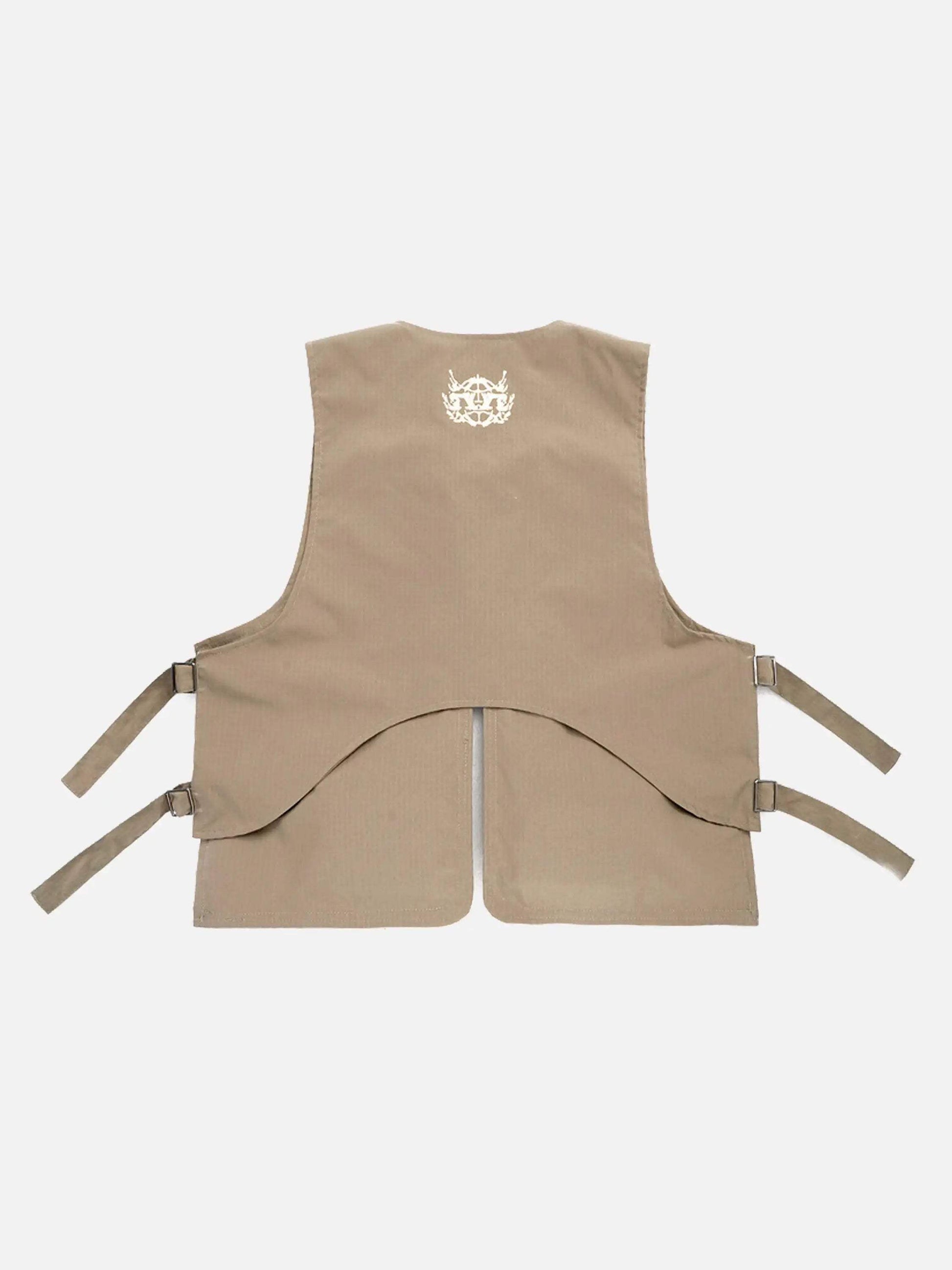 Disguisen American Street Brushed Pulp Printed Skull Vest-1255