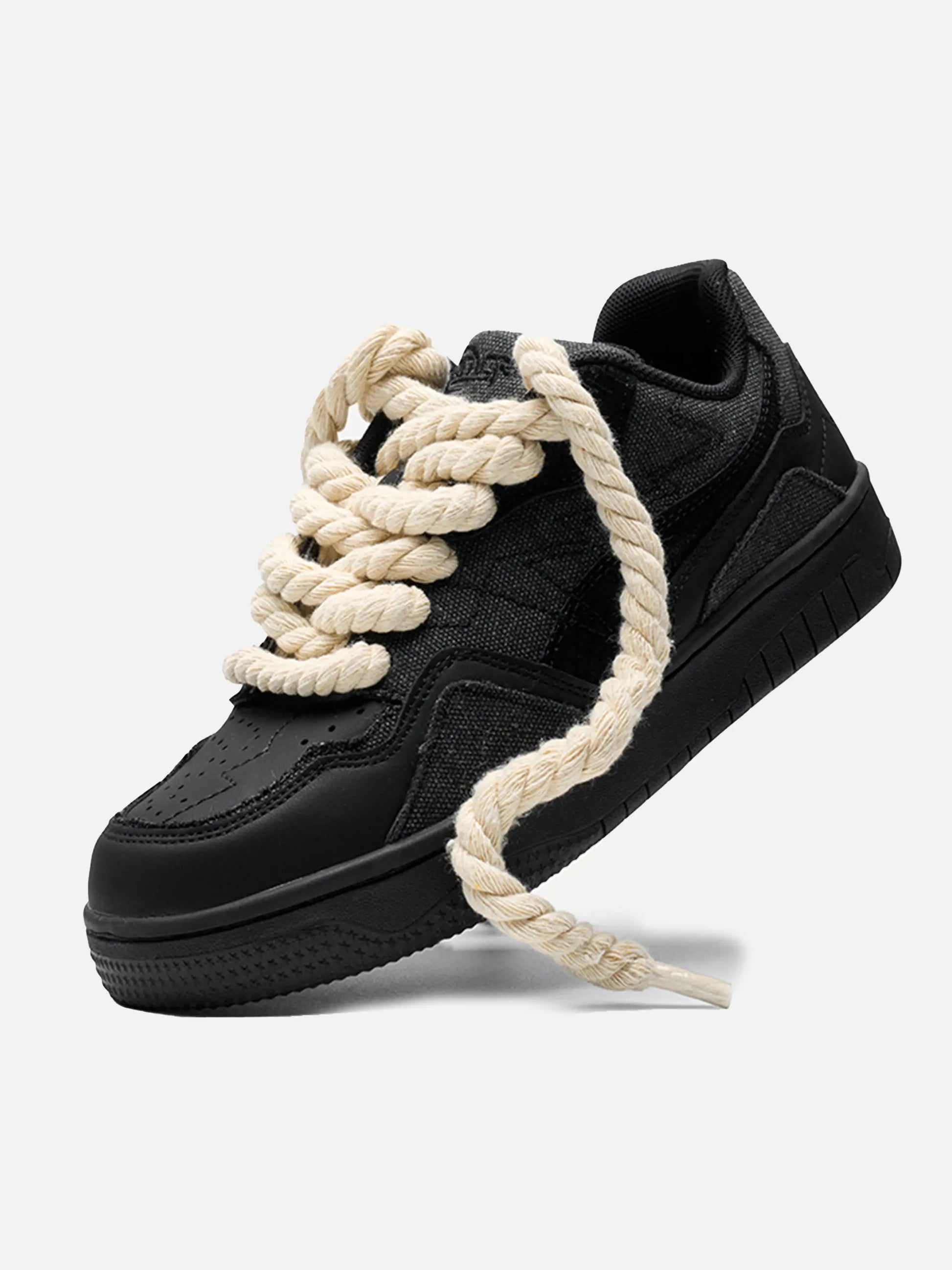 Disguisen Vintage Rope Design Patch Sneakers