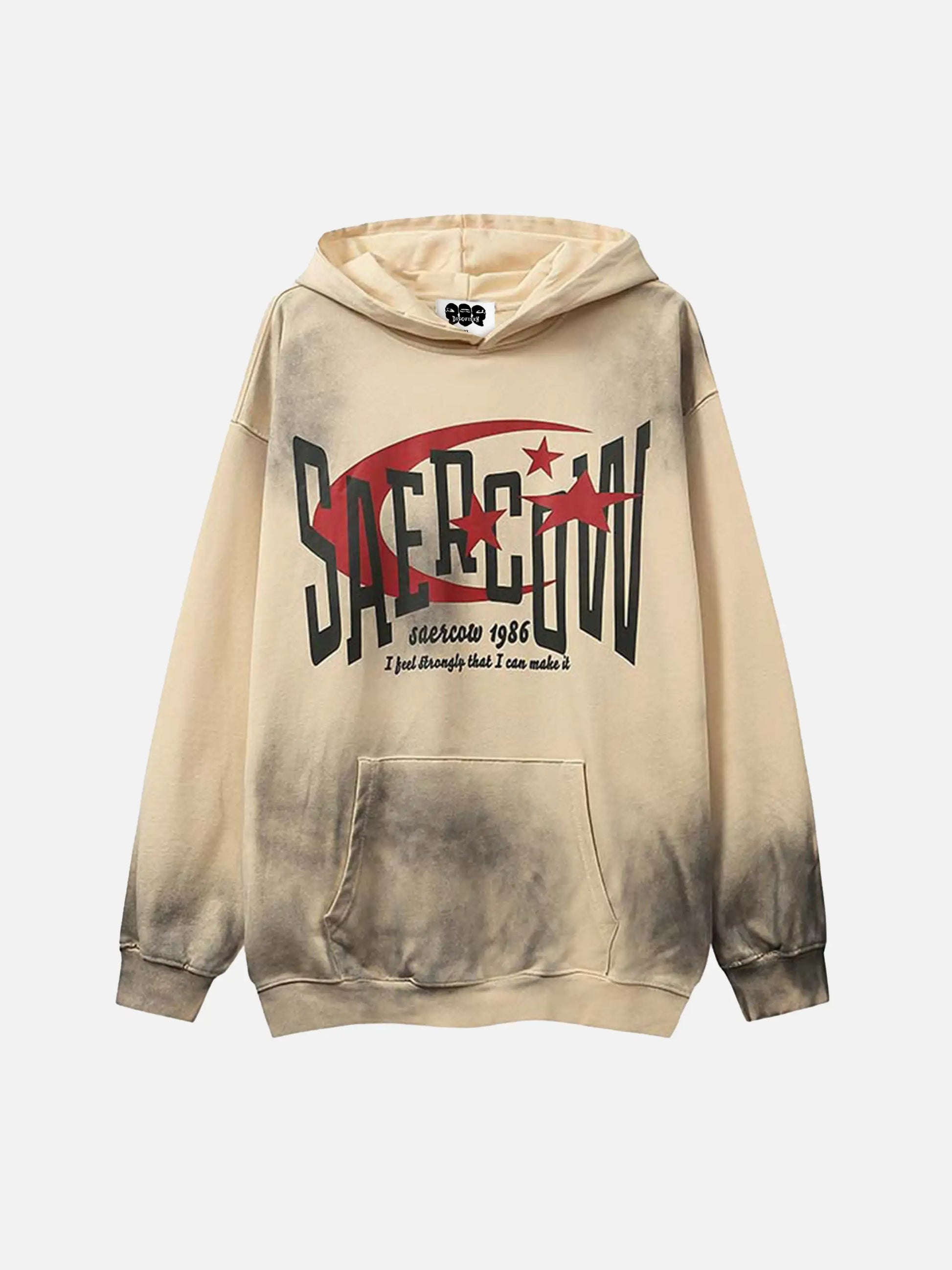 Disguisen American Street Style Spray-Painted Hoodie