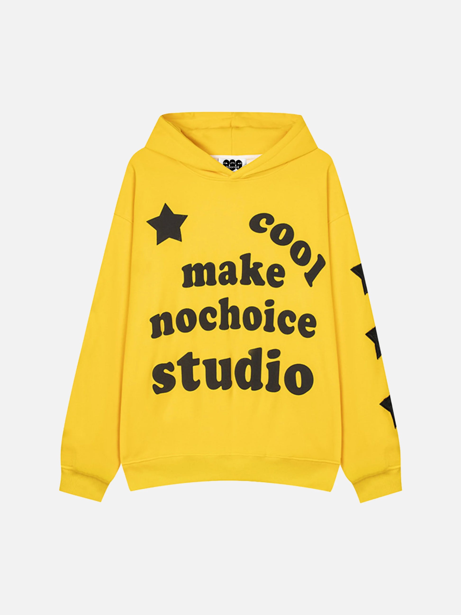 Letter Printed Fleece Hoodie