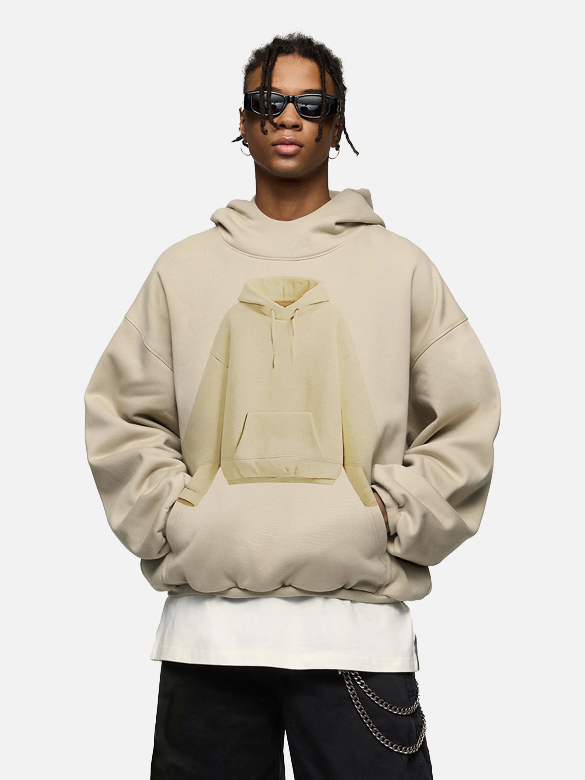 Disguisen Hoodie Pattern Printed Hoodie