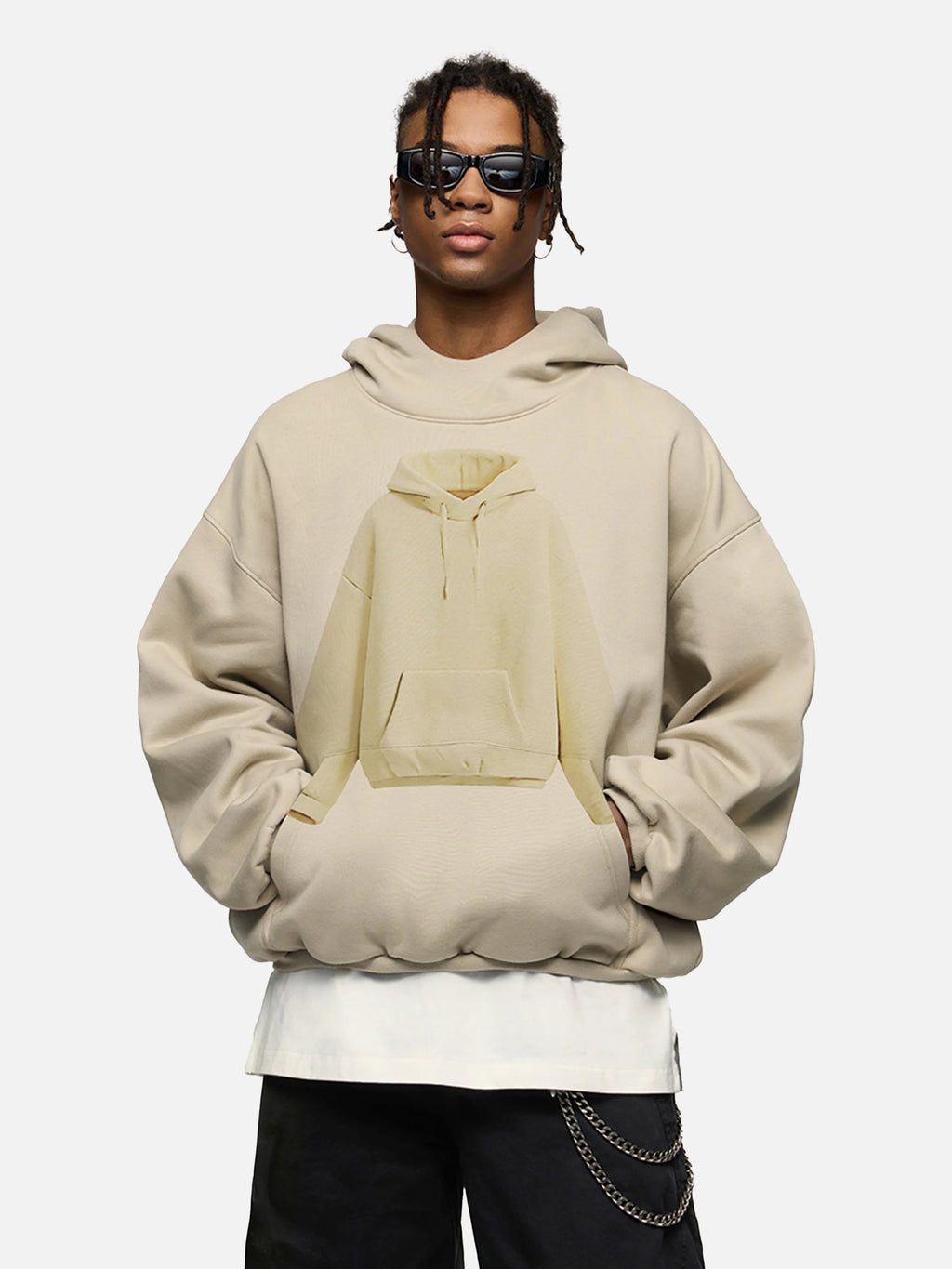 Disguisen Hoodie Pattern Printed Hoodie