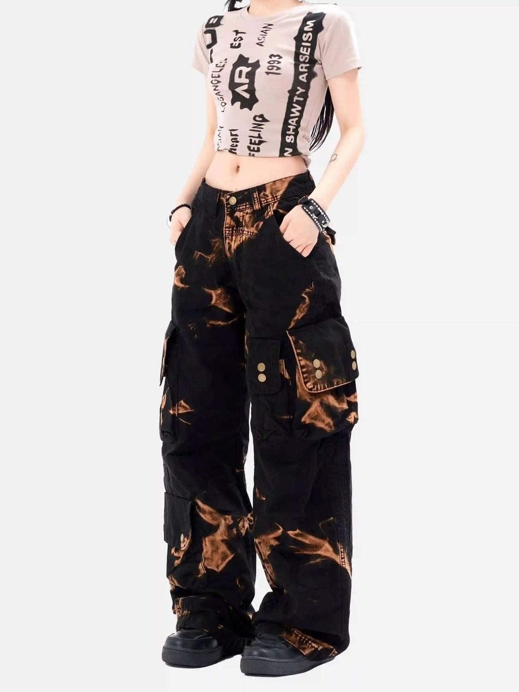Disguisen American Retro Camouflage Work Trousers