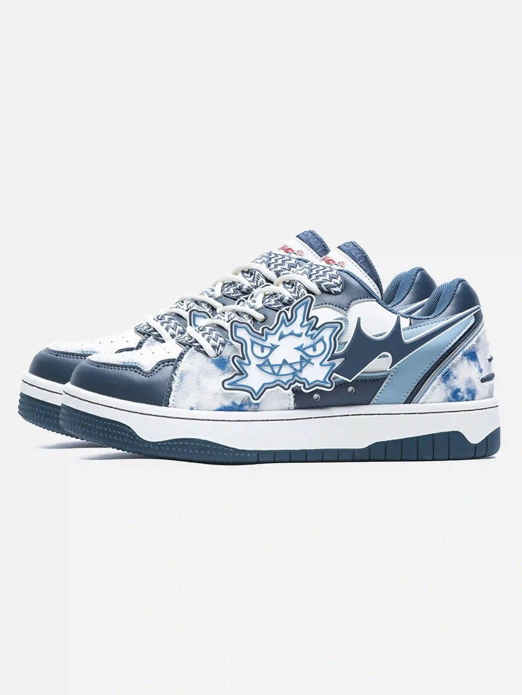 Disguisen Vintage Patch Double-layer Shoelace Sneakers