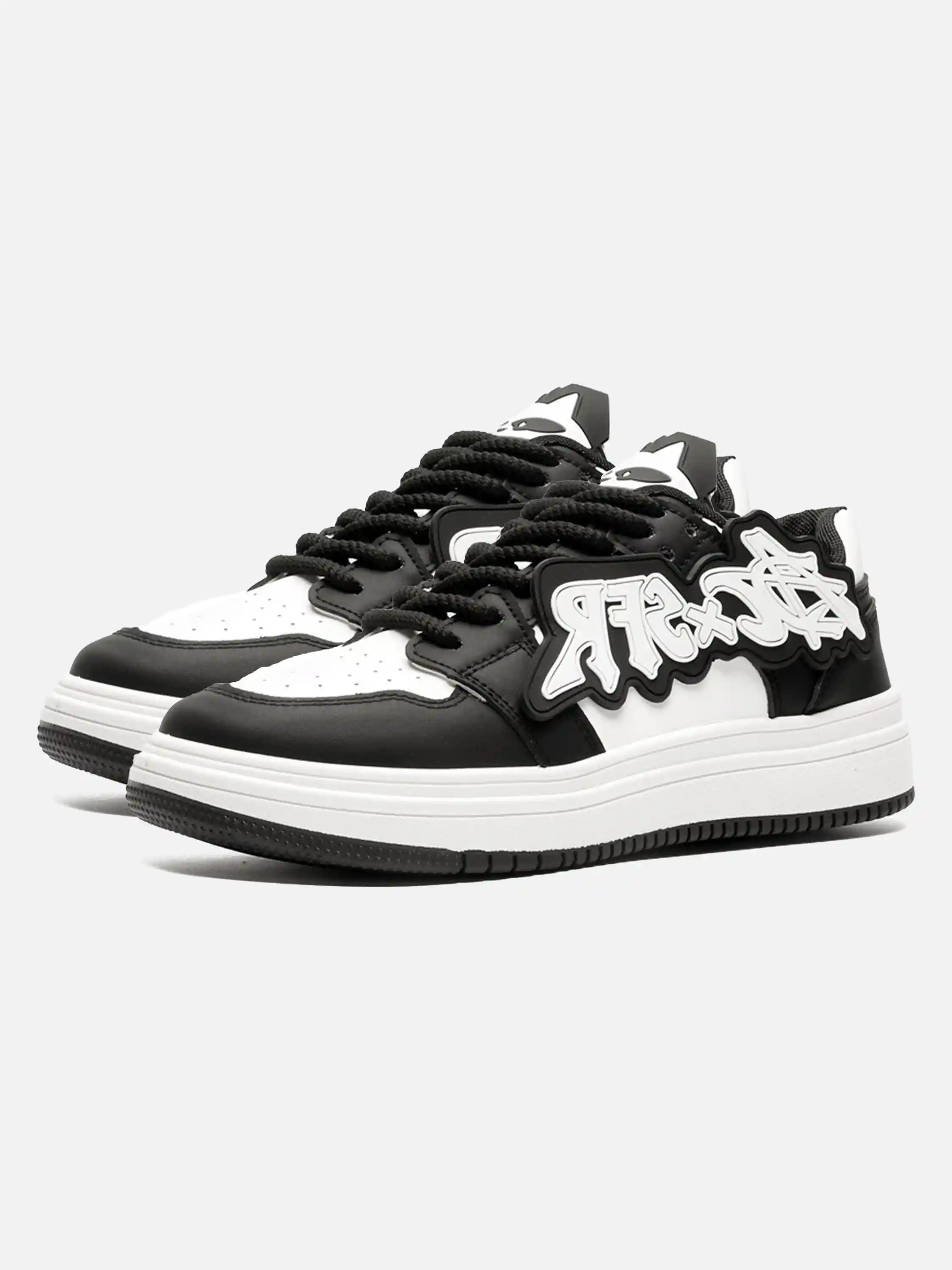 Disguisen Vintage Contrast Color Patch Sneakers