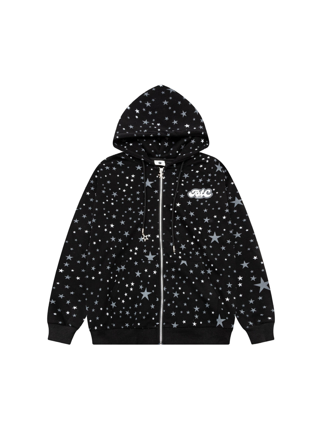 Stars Full Print Zip-Up Hoodie