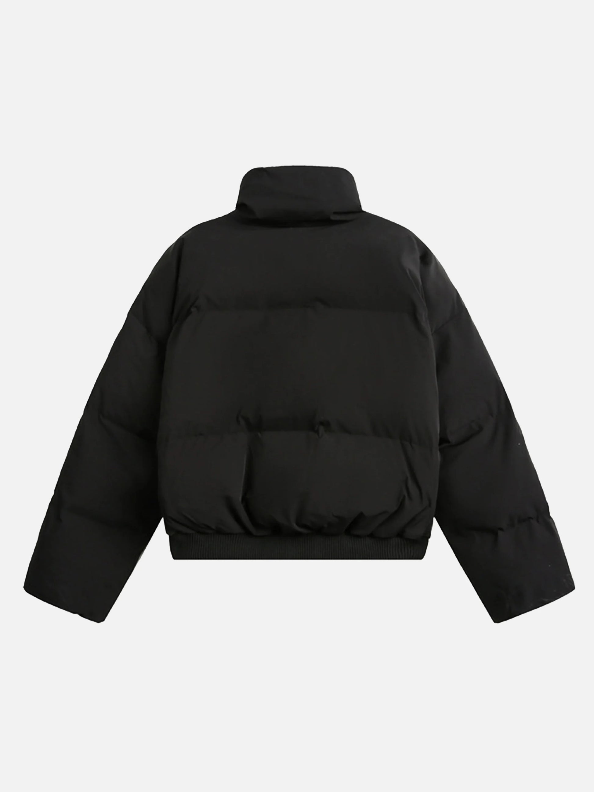Solid Color Cropped Coat