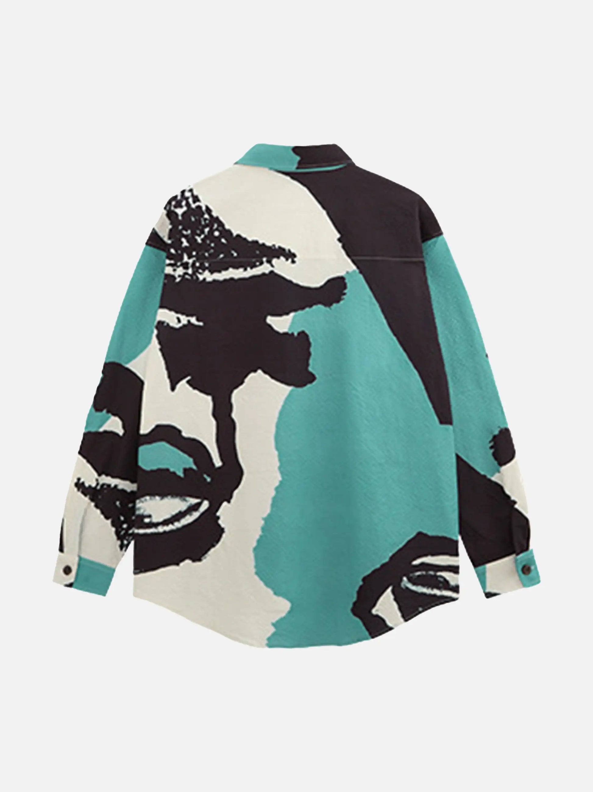 Disguisen American Graffiti Abstract Portrait Seersucker Shirt