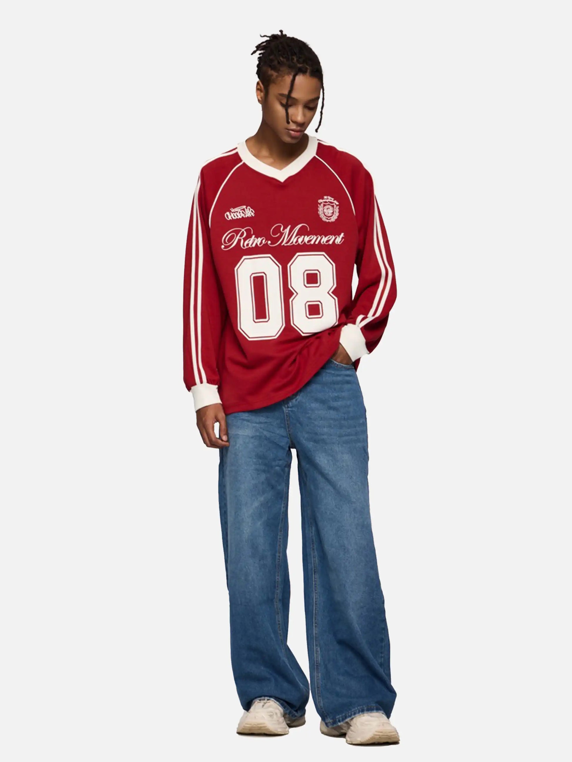 Disguisen Street American Long-Sleeved Jersey T-Shirt