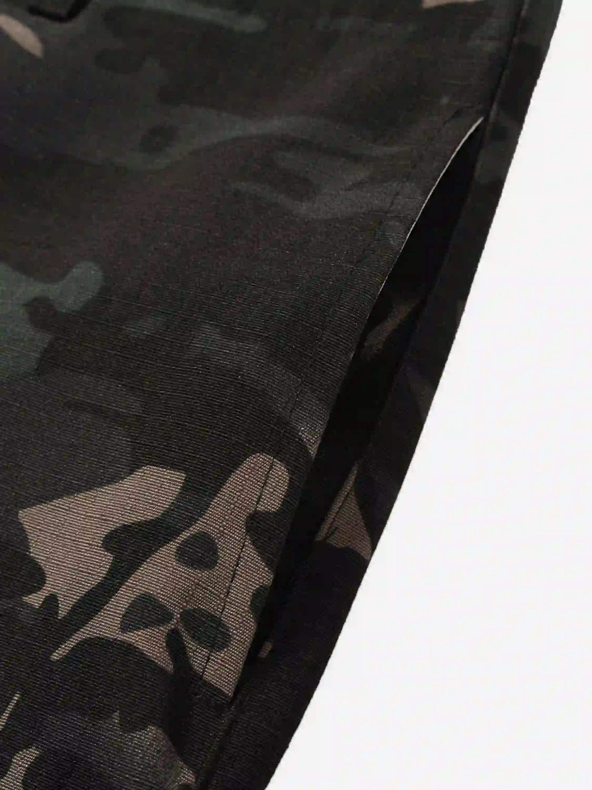 Disguisen Street Dark Camouflage Zipper Cargo Pants
