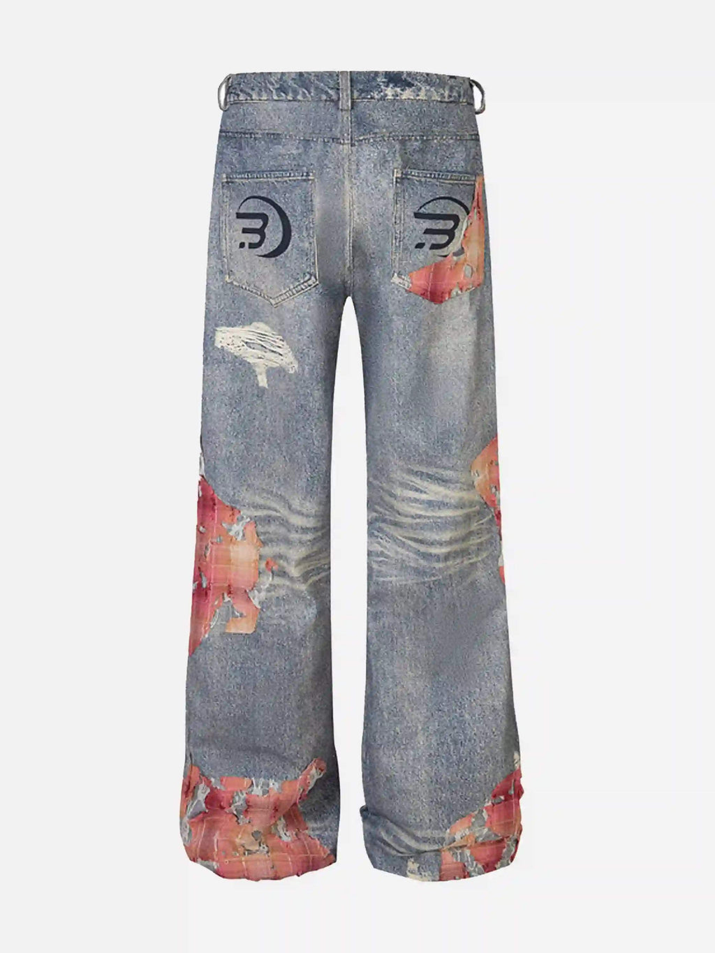 Disguisen Retro Patchwork Street Jeans