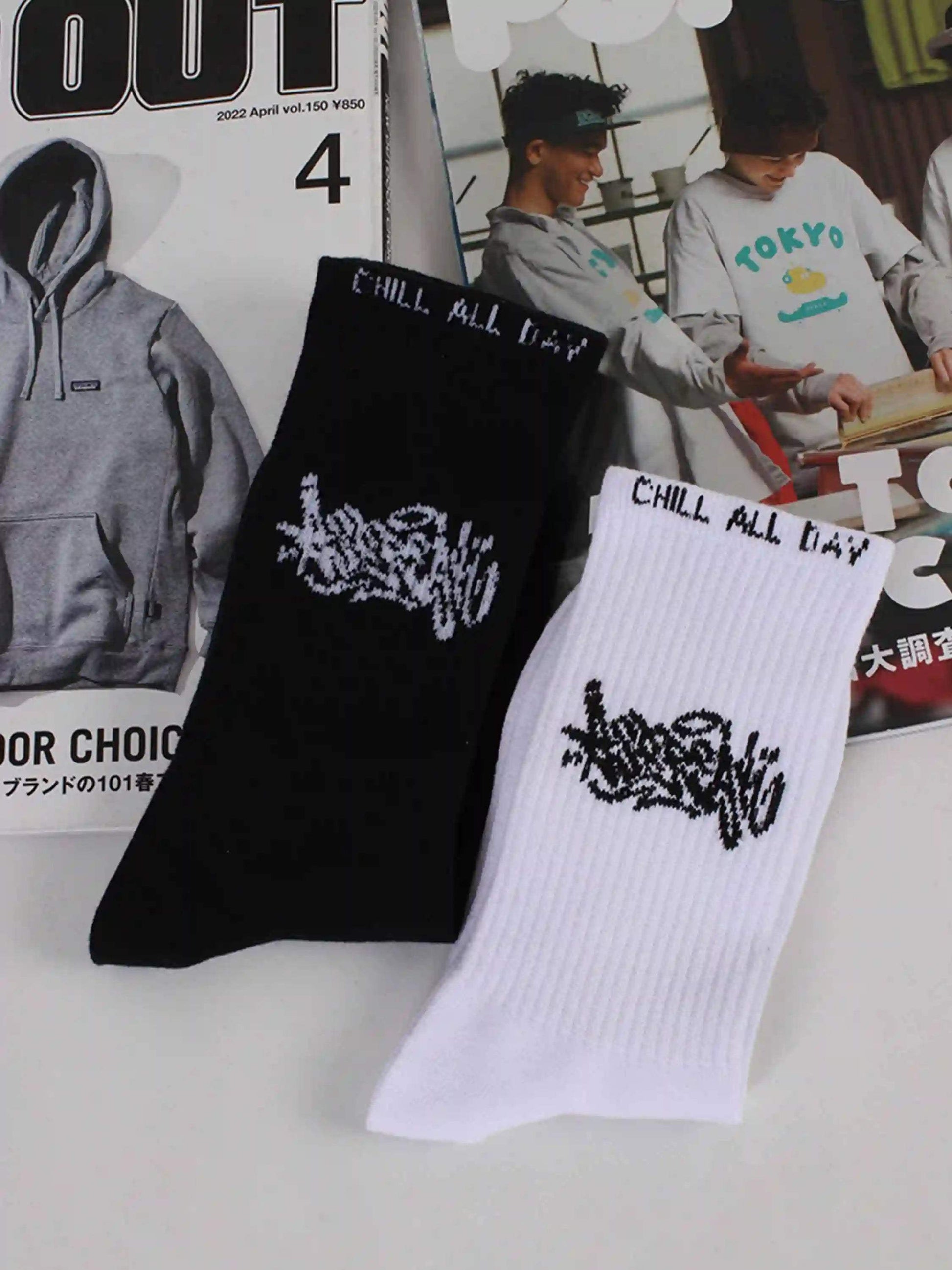 Disguisen American Street Style Mid-Length Socks