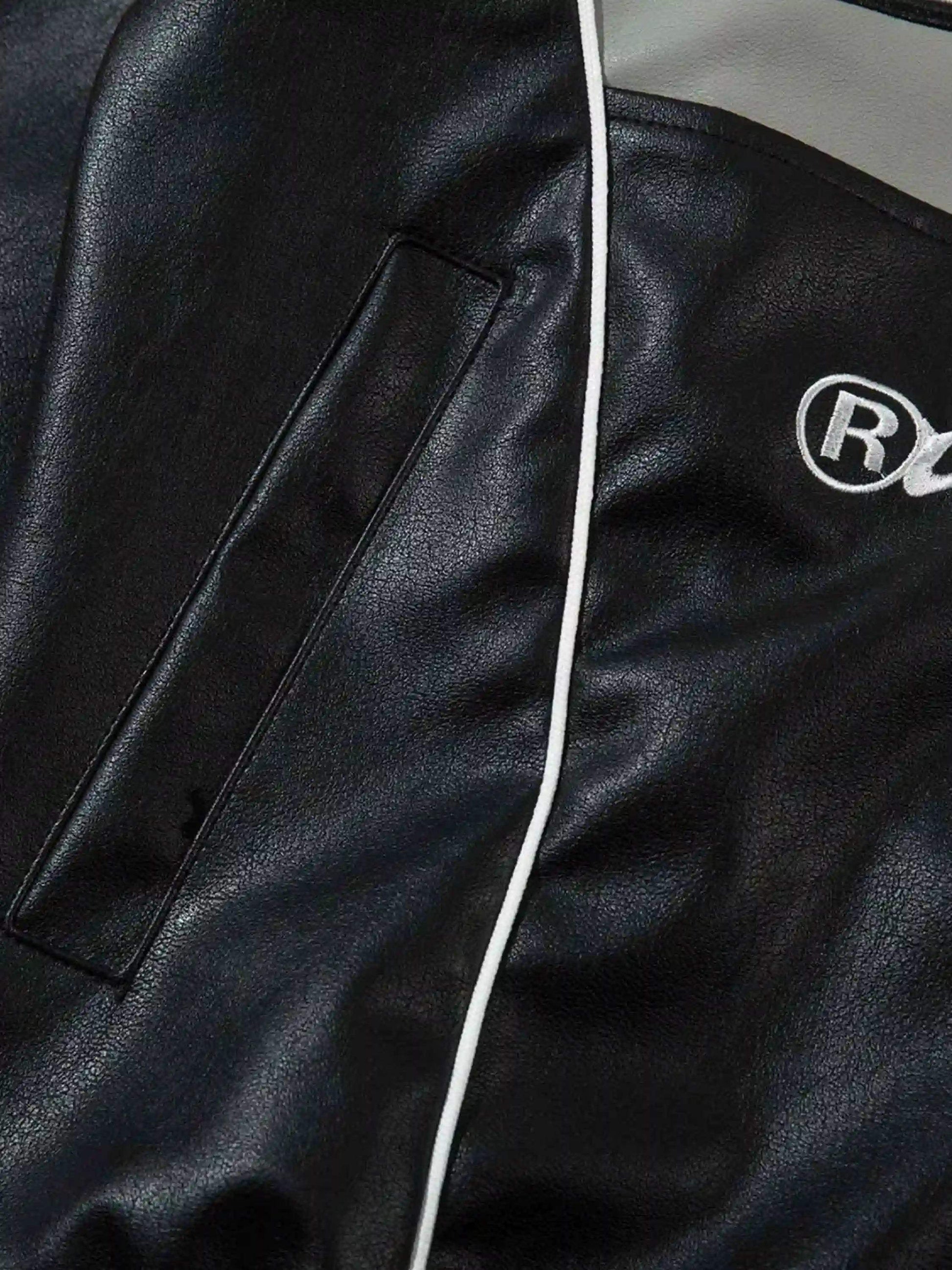 Stitching Pu Motorcycle Jacket