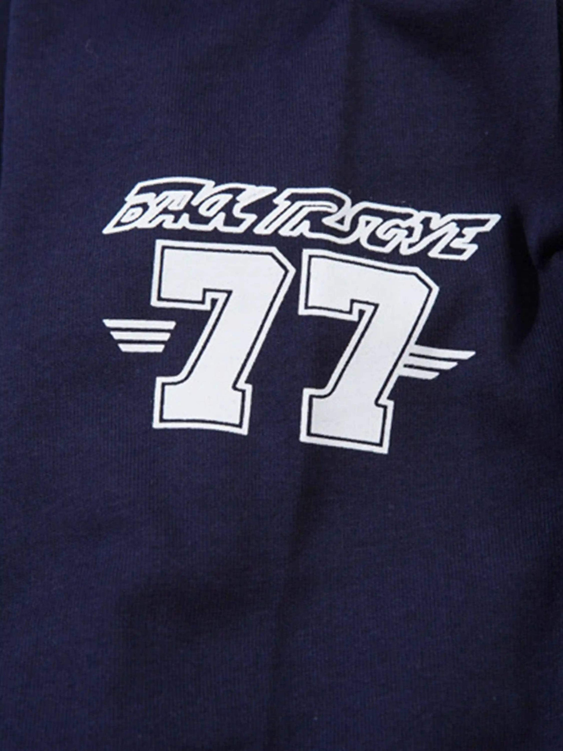 Disguisen American Retro Street Long-Sleeved Jersey T-Shirt