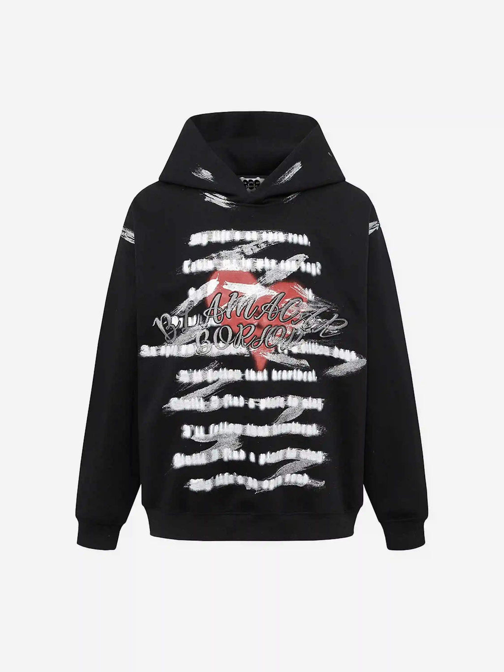 Disguisen High Street Heart Graffiti Print Hoodie