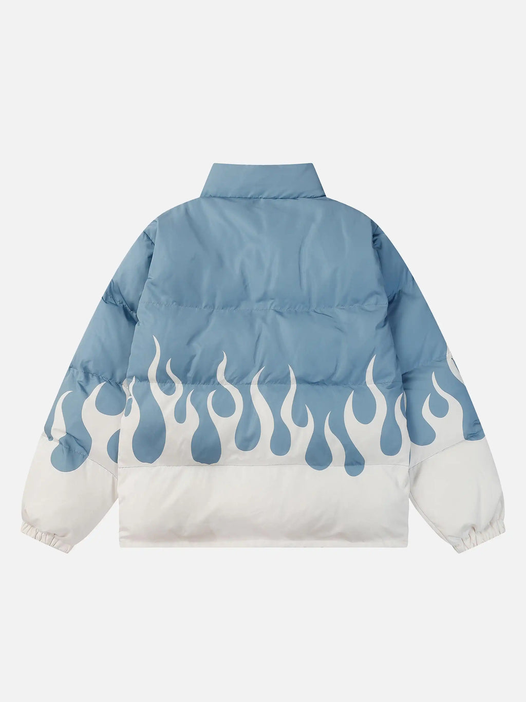 Color-Blocked Flame Cotton Coat