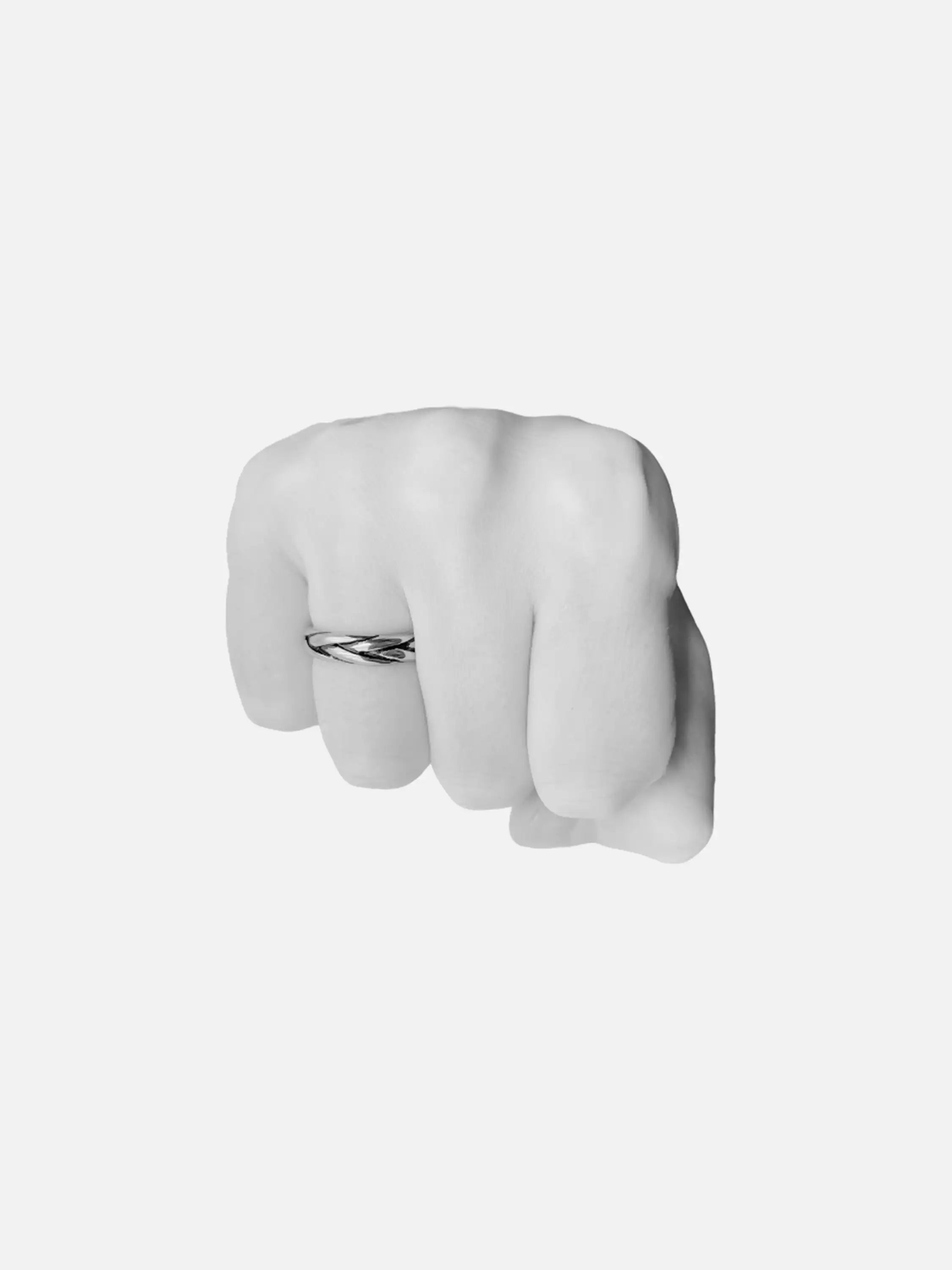Vintage Braided Cross Ring