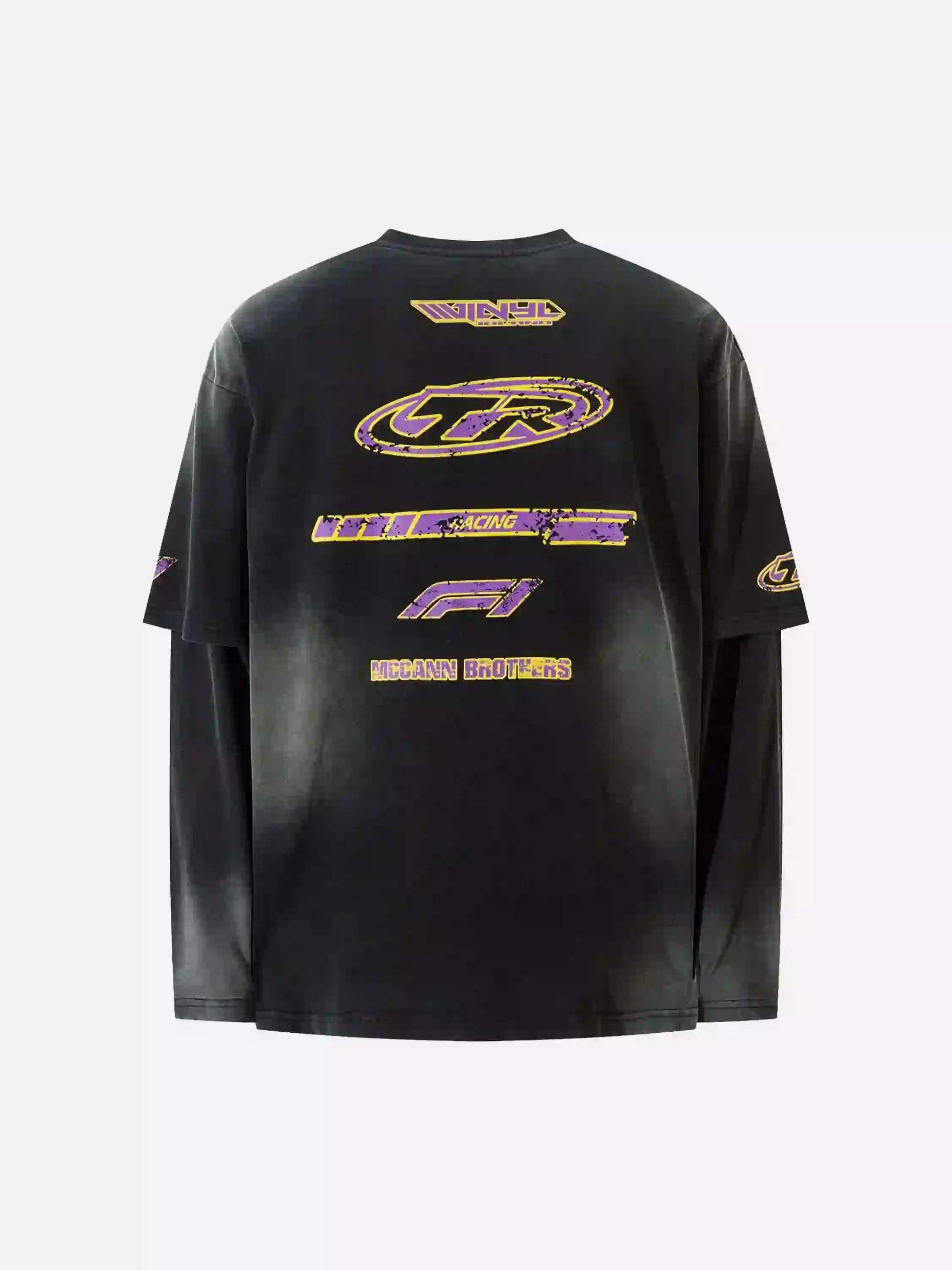 Disguisen American Style Old Motorcycle Long Sleeve T-Shirt