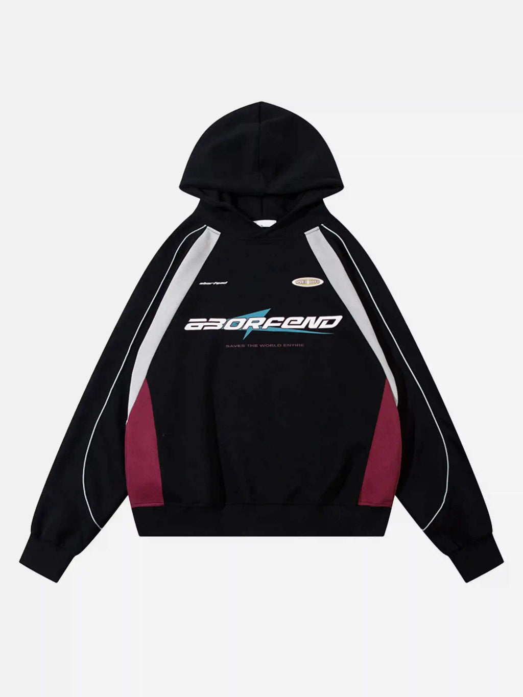Disguisen Retro Patchwork Hip-Hop Hoodie