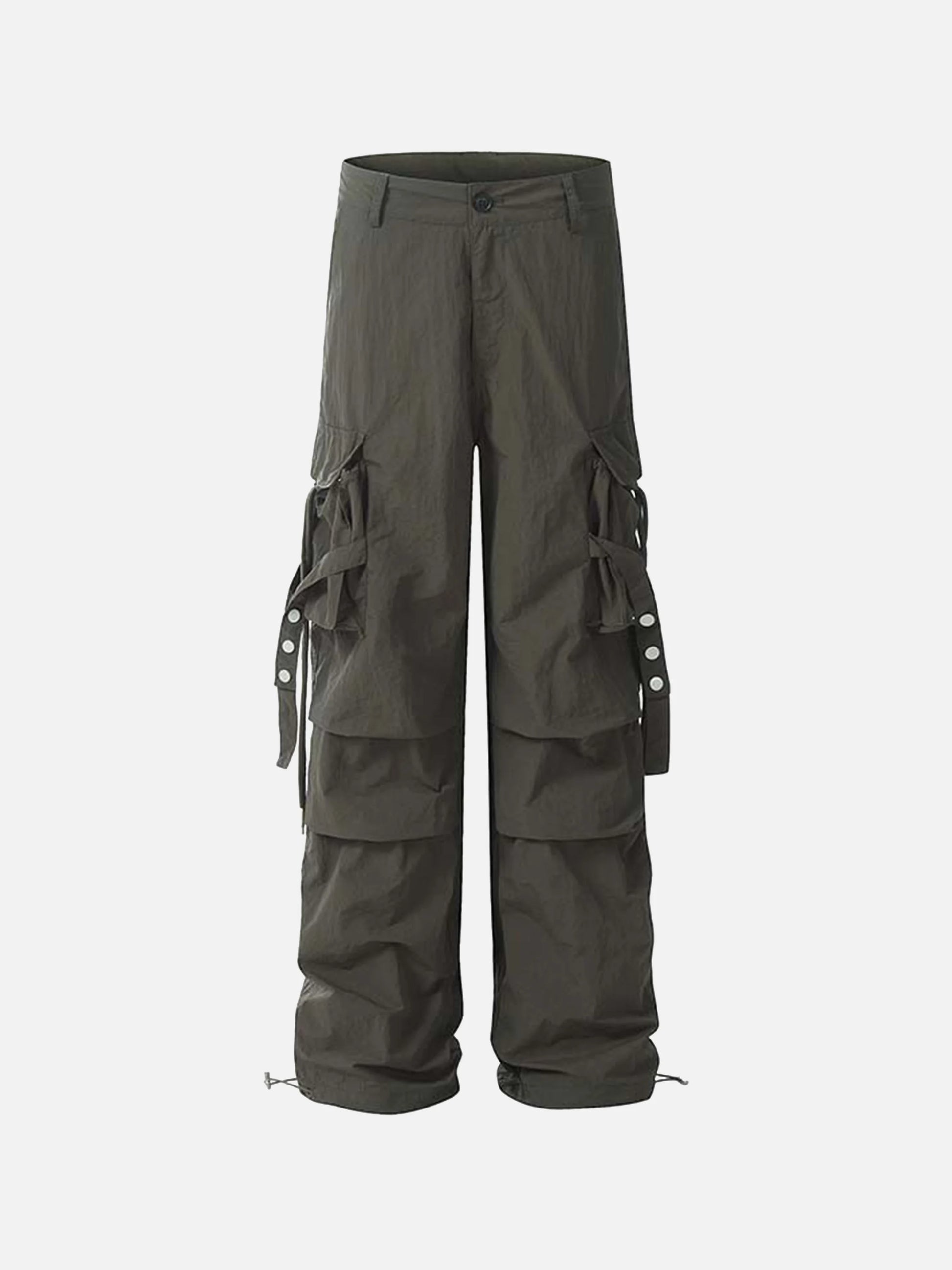 Disguisen Pleated Bandage Drawstring Cargo Pants