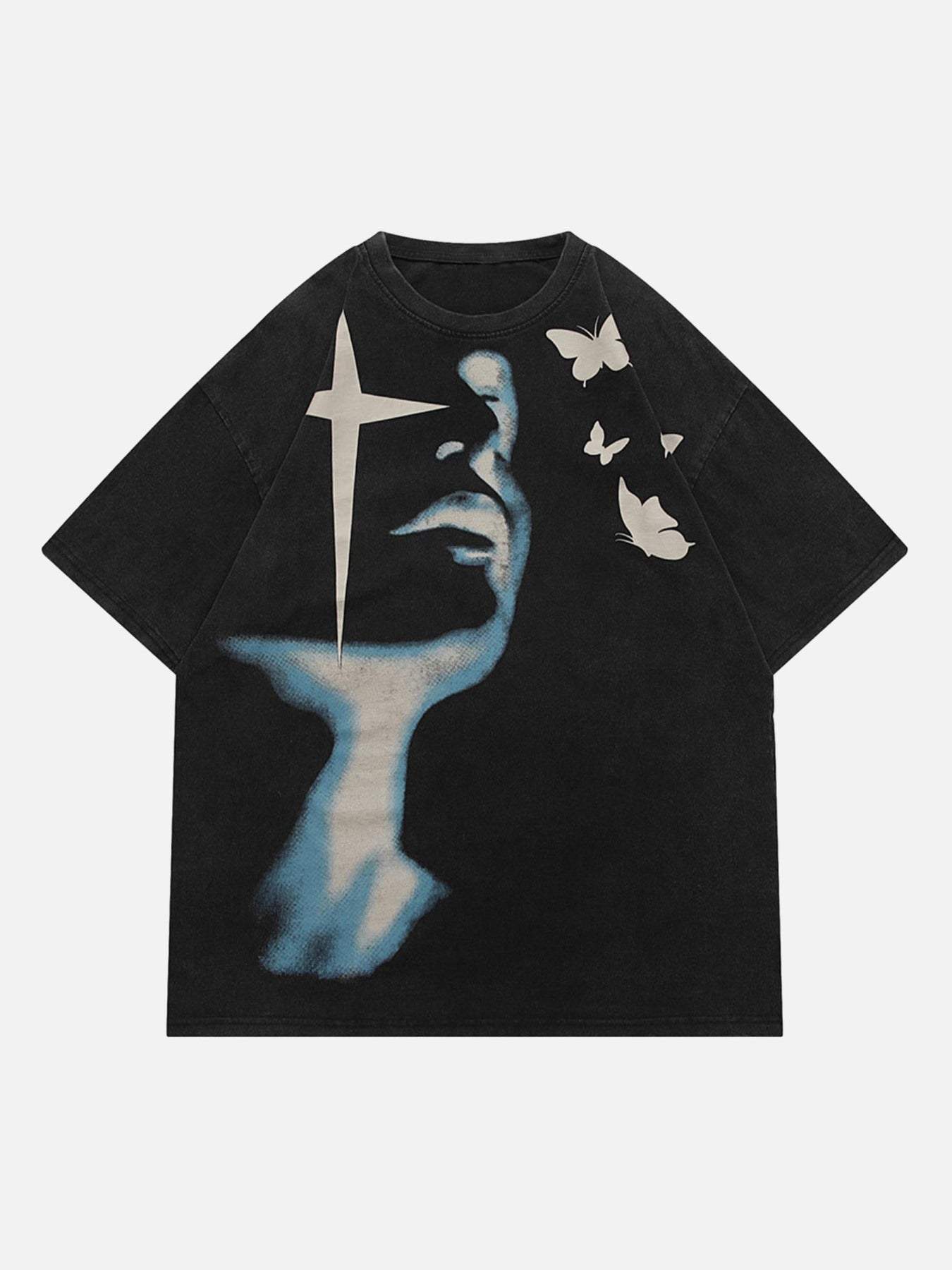 Disguisen Abstract Portrait Print T-shirt