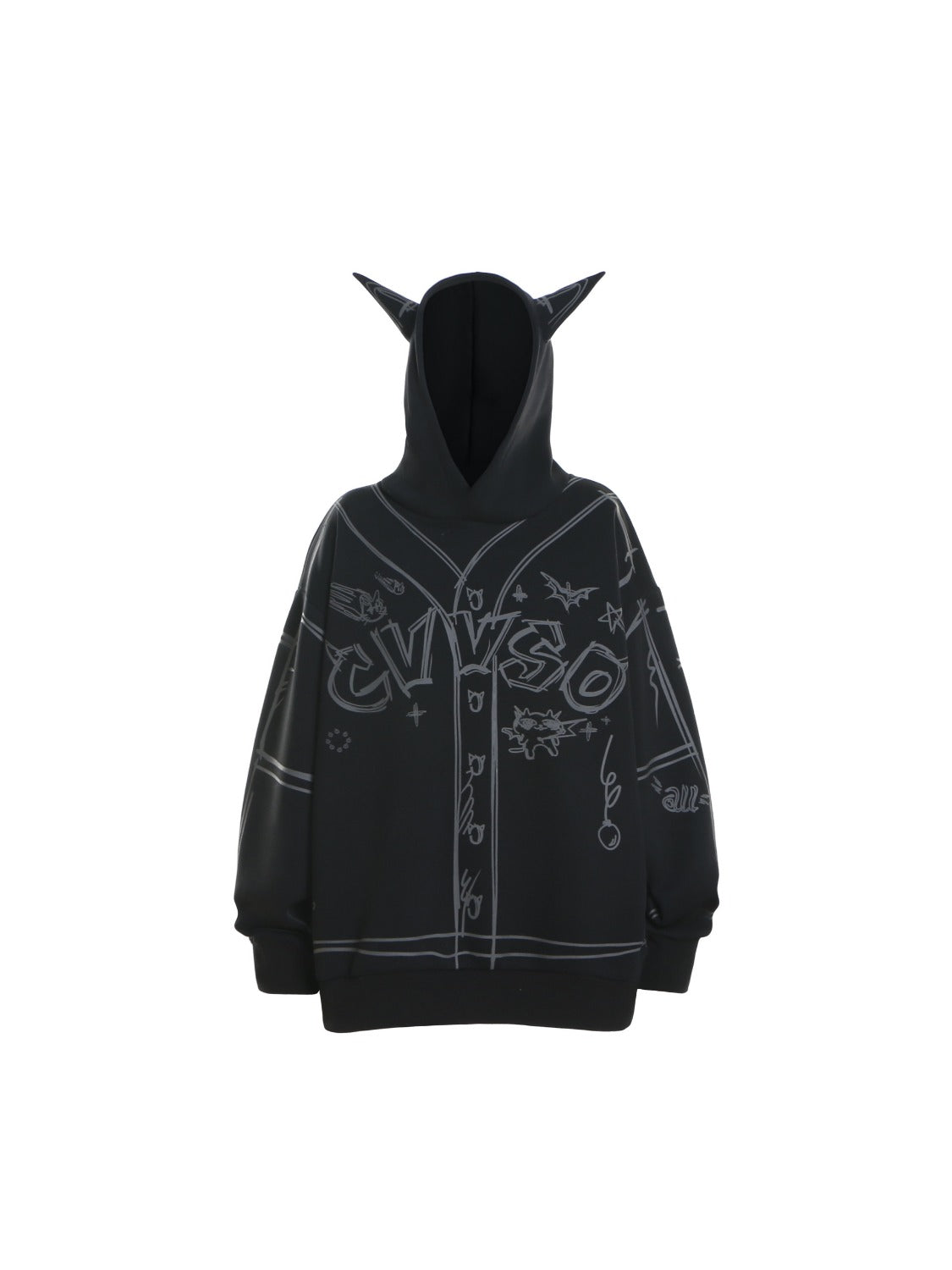 Horn Hand-painted Hoodie