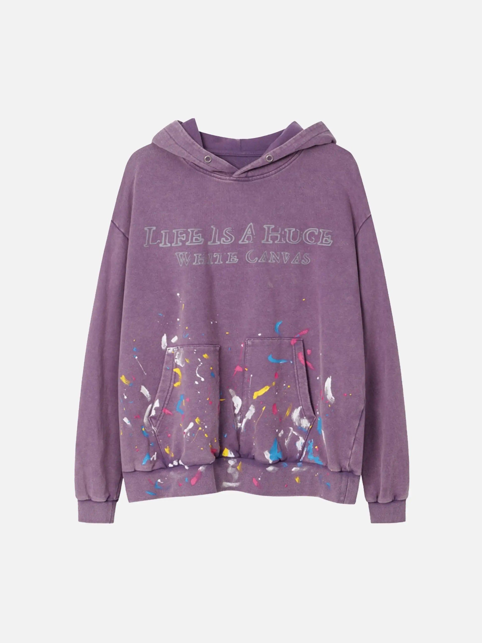 Washed Paint Splash Hoodie
