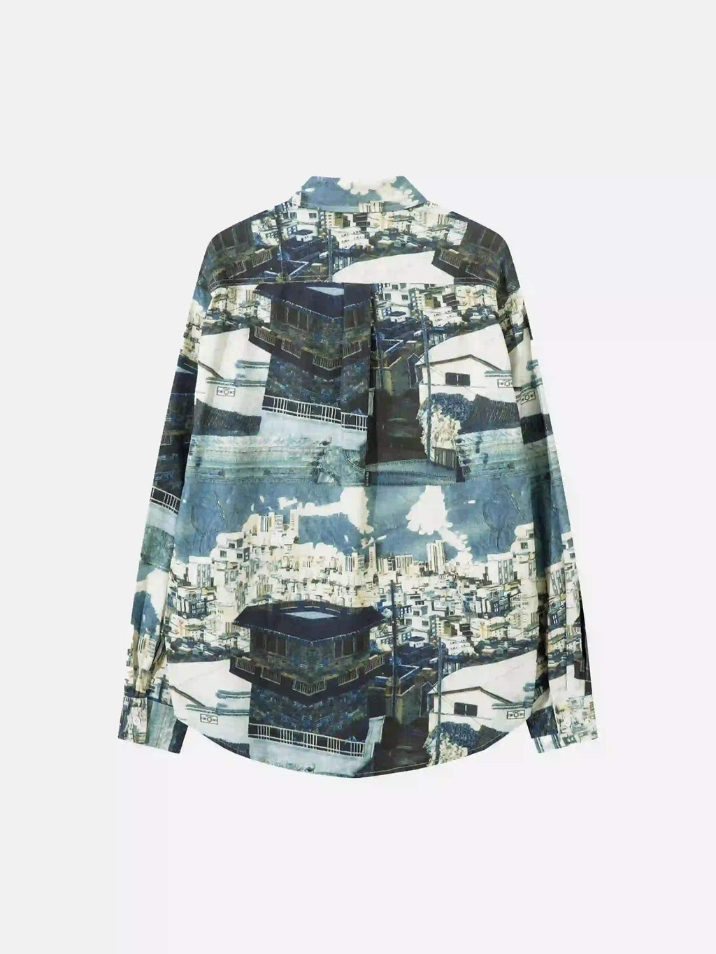 Disguisen American Style Architectural Long Sleeve Floral Shirt