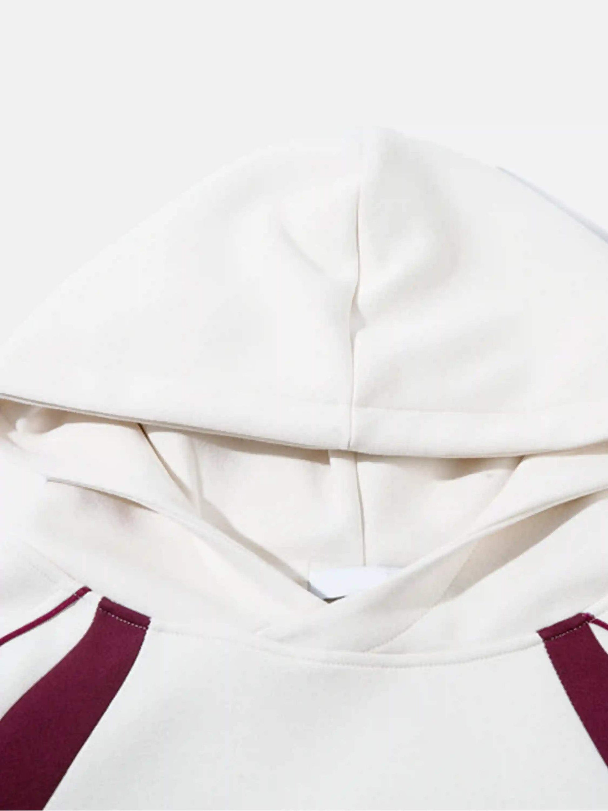 Disguisen Retro Patchwork Hip-Hop Hoodie