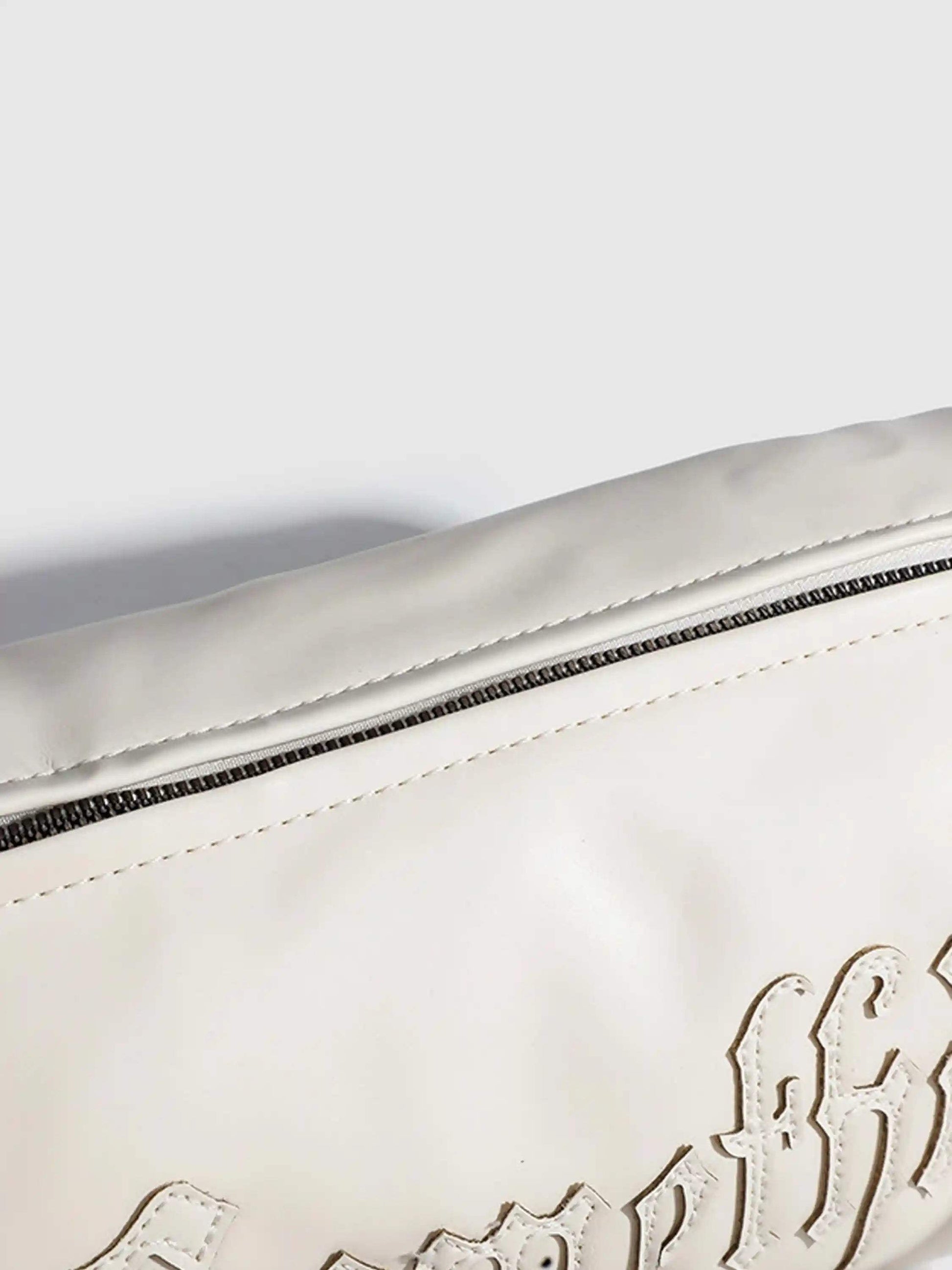 Disguisen Gothic Alphabet Patch Embroidered Crossbody Bag