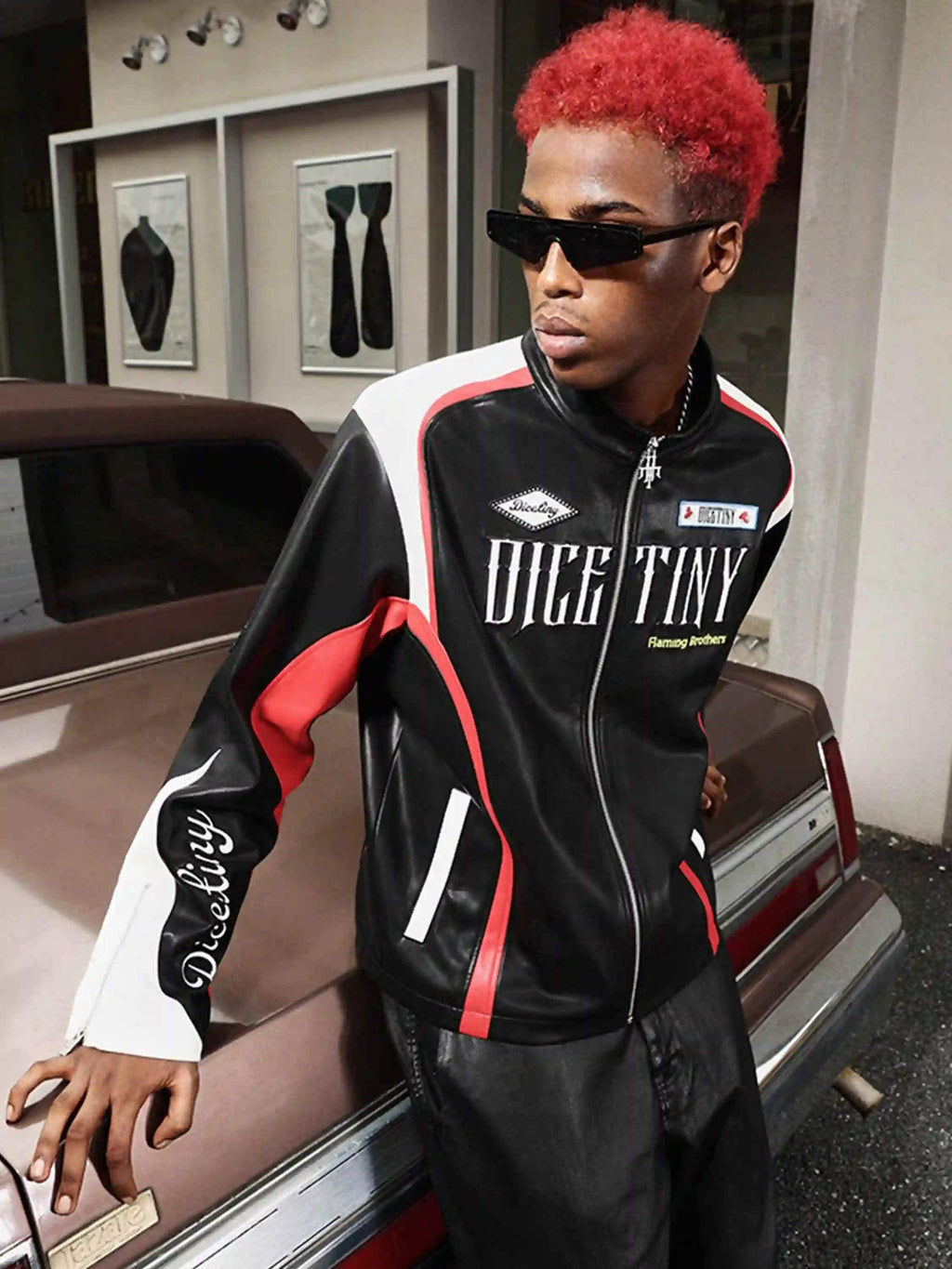 Disguisen American Hip-Hop Motorcycle Coach Jacket