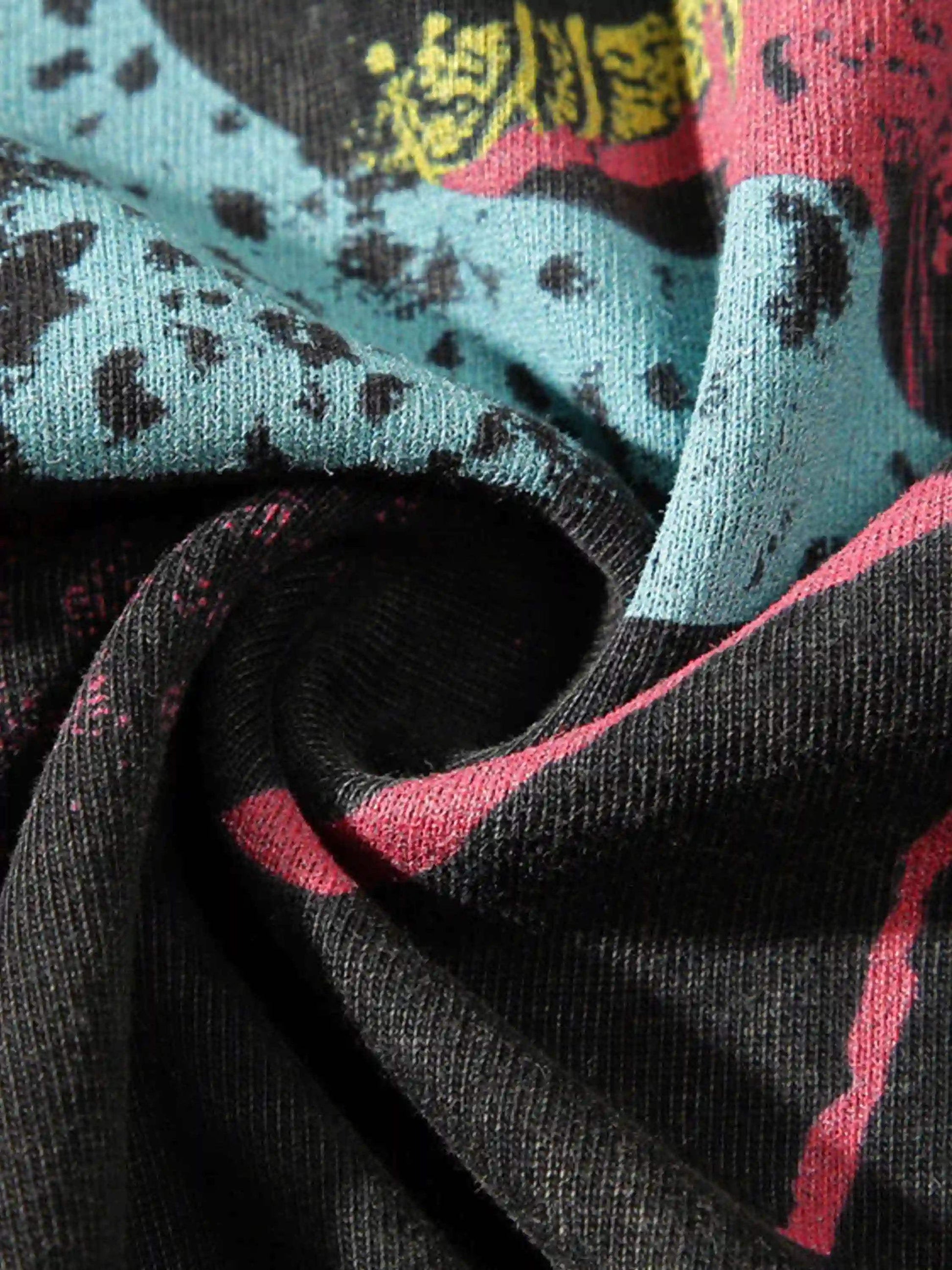 Disguisen Street Vintage Hip-Hop Washed T-Shirt