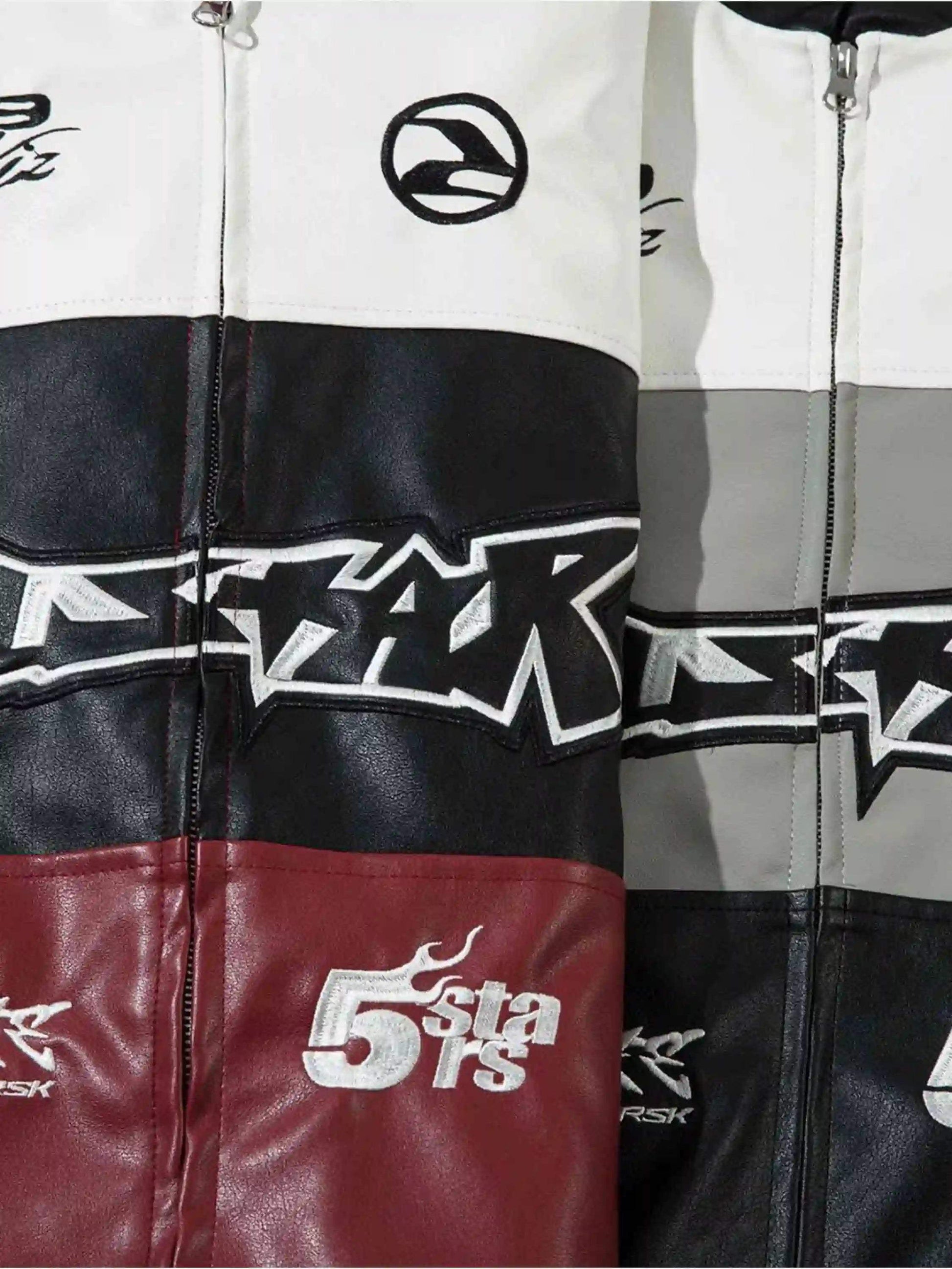 Stitching Pu Motorcycle Jacket