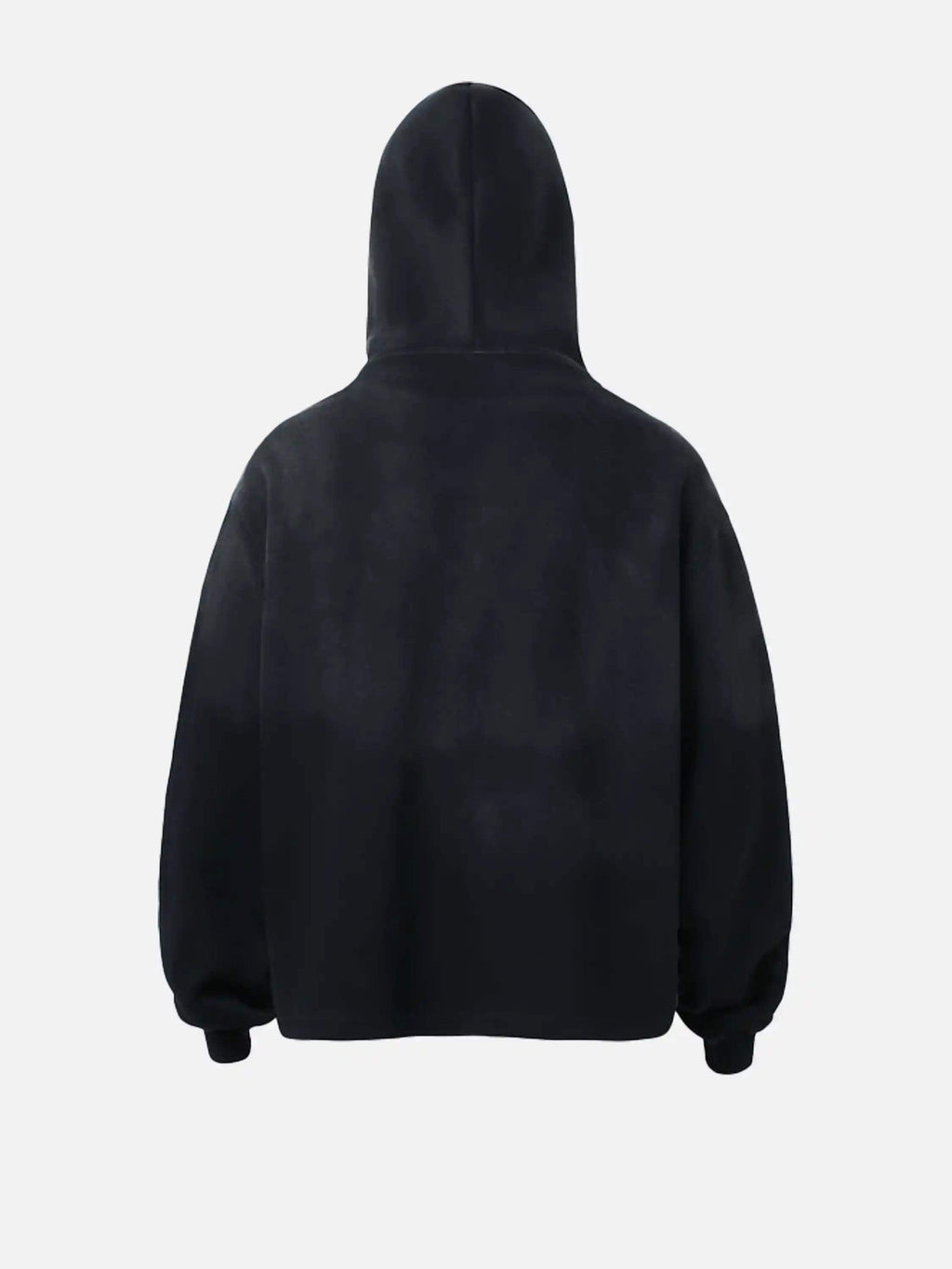 Graffiti Letter Gradient Distressed Hoodie