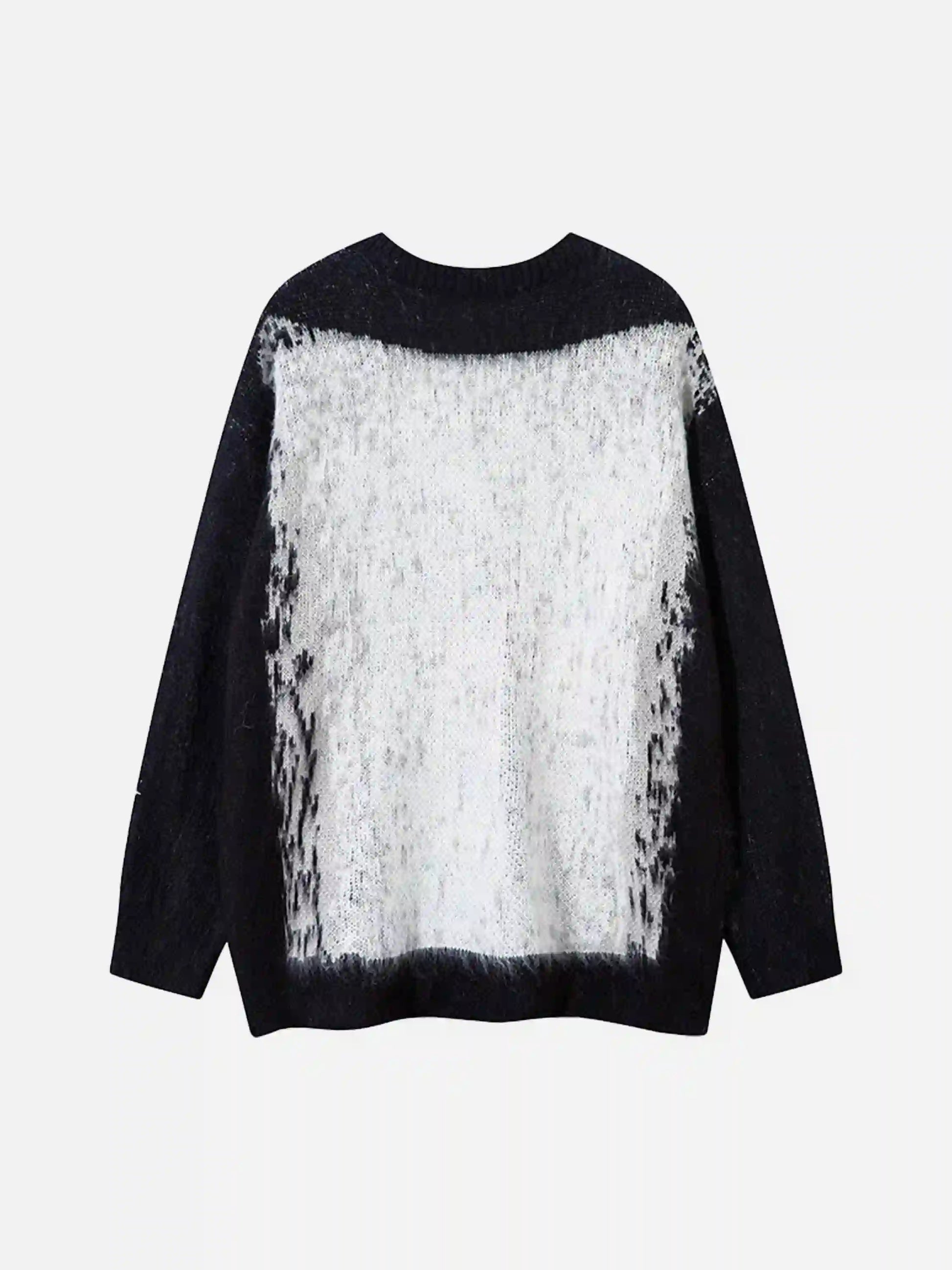 Disguisen Contrast Color Cross Sweater