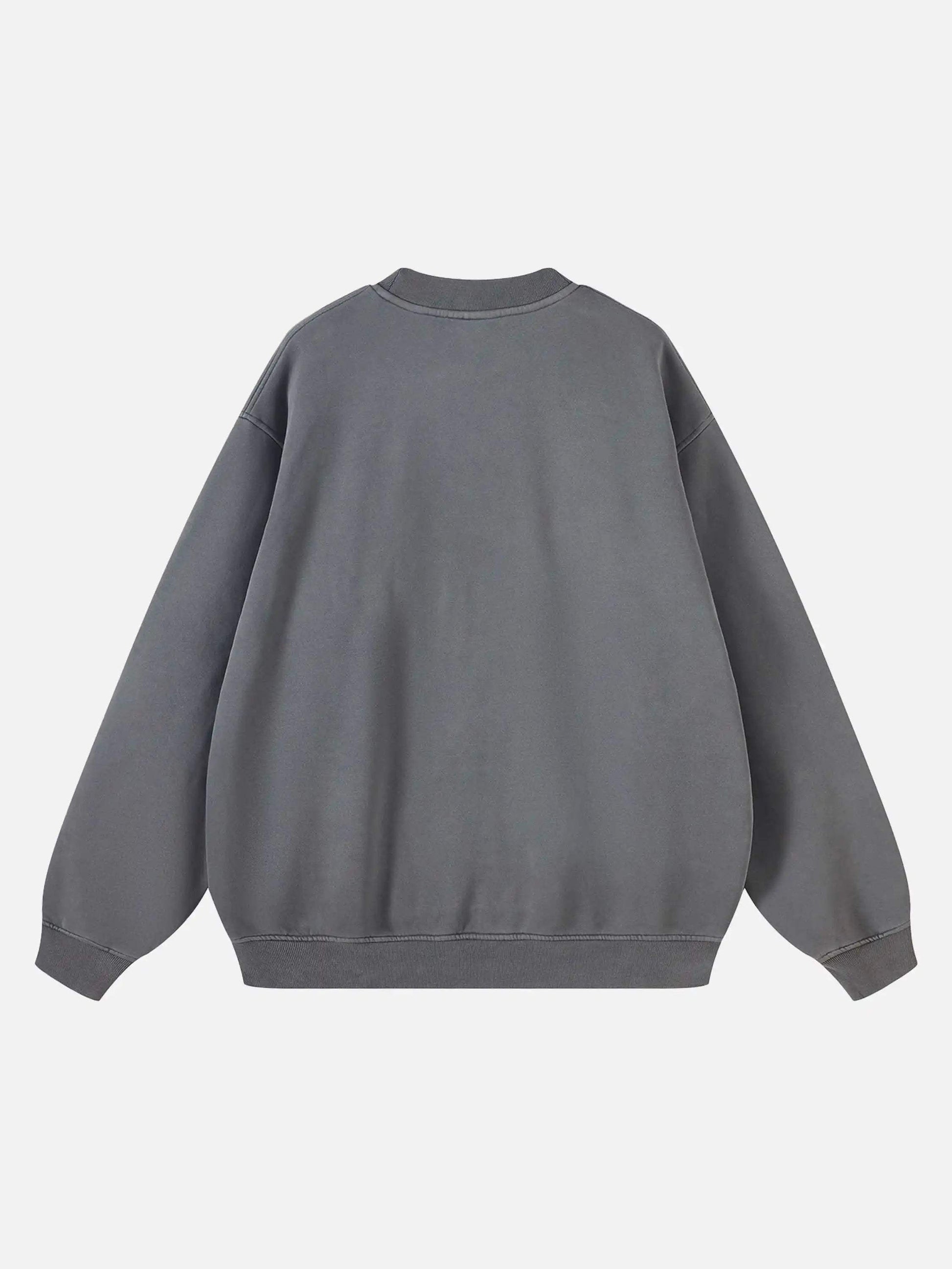 Disguisen Interesting Retro Fleece Sweatshirt