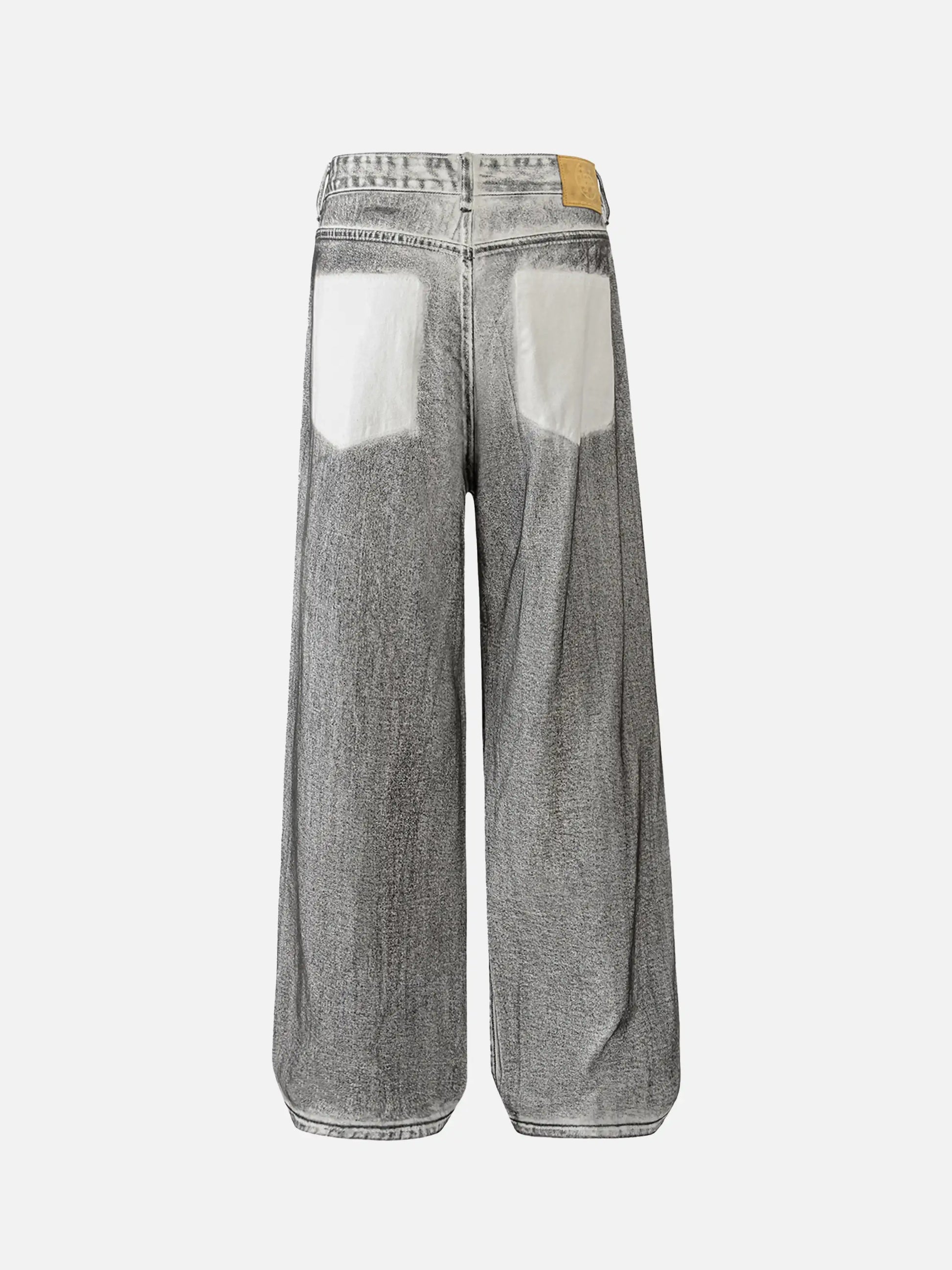 Washed Distressed Multi-pocket Ripped Jeans