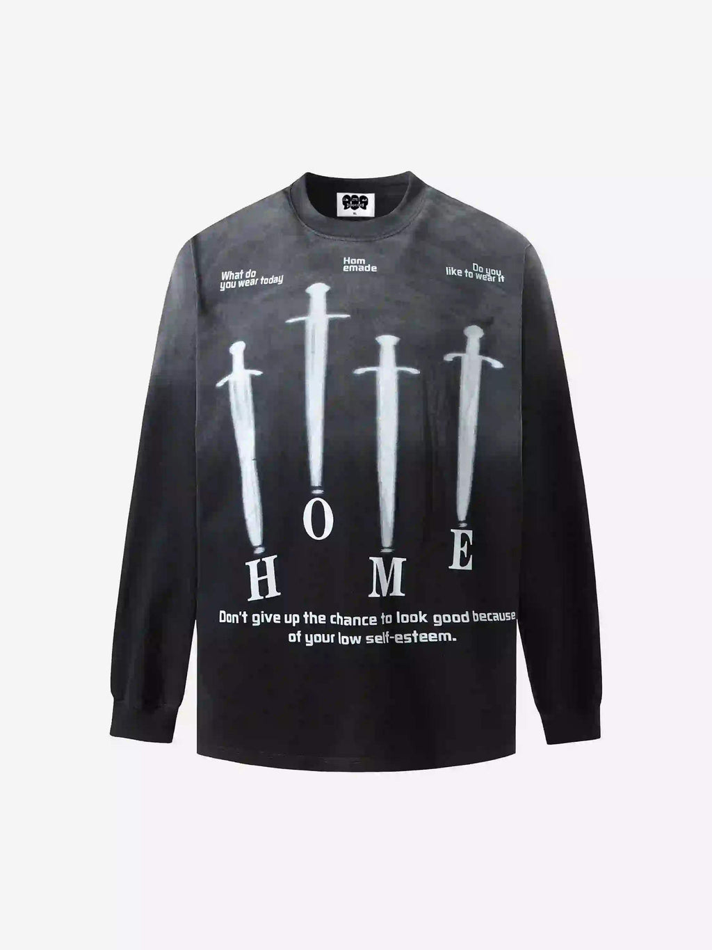 Disguisen Street Sword Distressed Long Sleeve T-Shirt