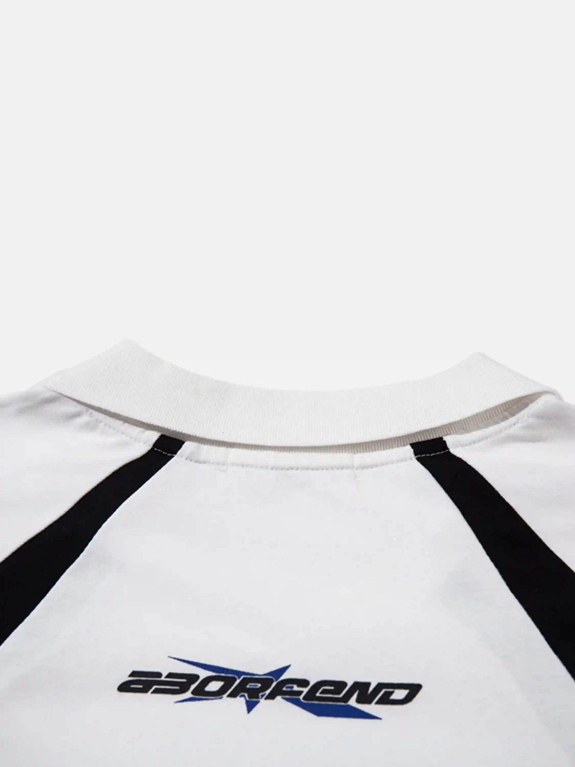 Disguisen Bockore Hip-Hop Lapel Long-Sleeved T-Shirt