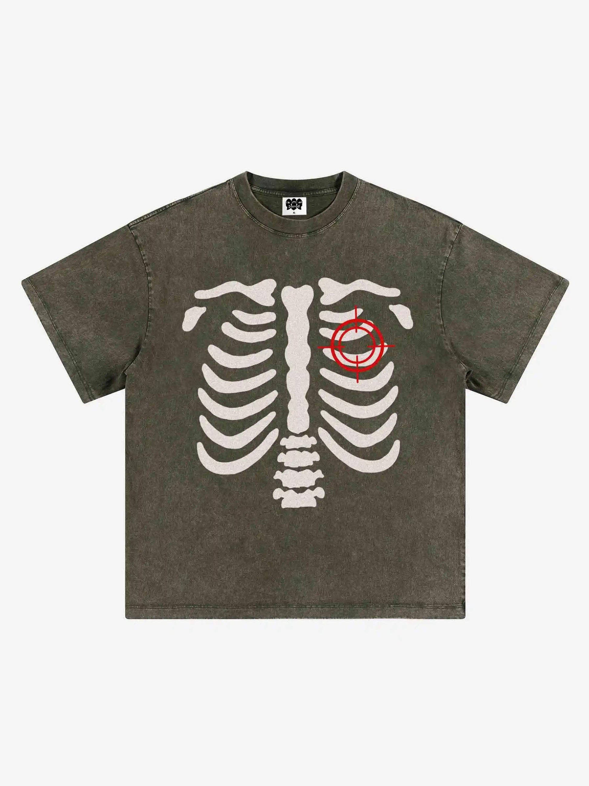Maglietta Disguisen American Retro Skull