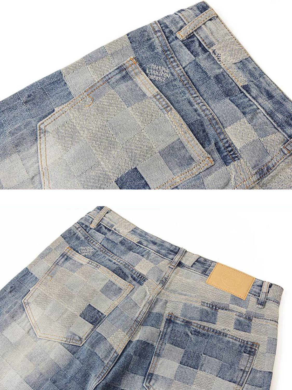 Mosaic Straight-leg Jeans