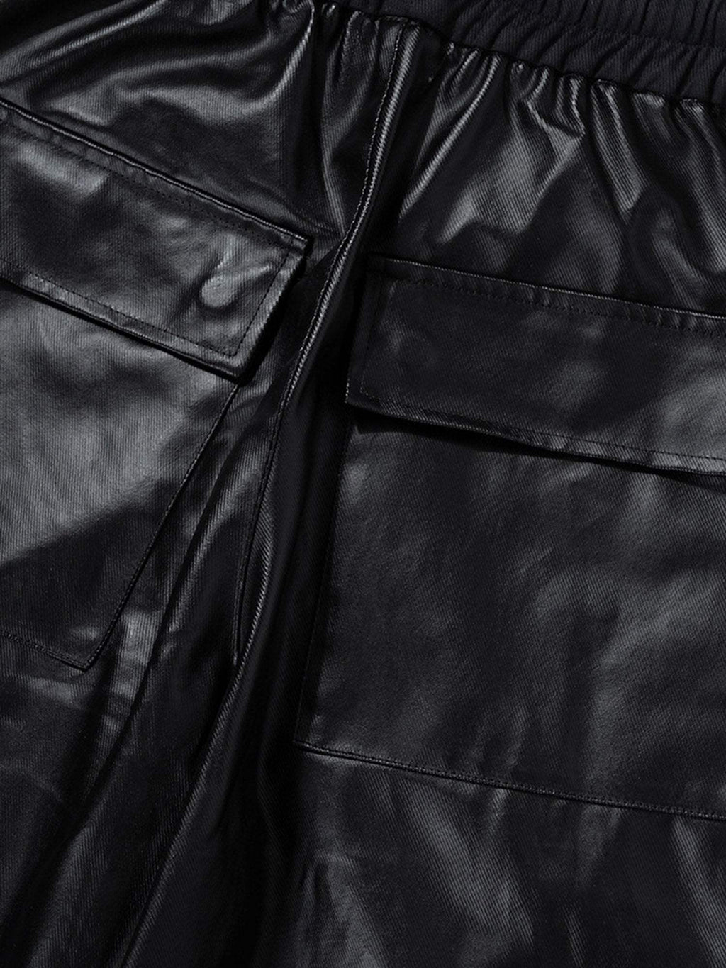 Layered Three-dimensional Pocket Wide-leg Flared Pants-4545
