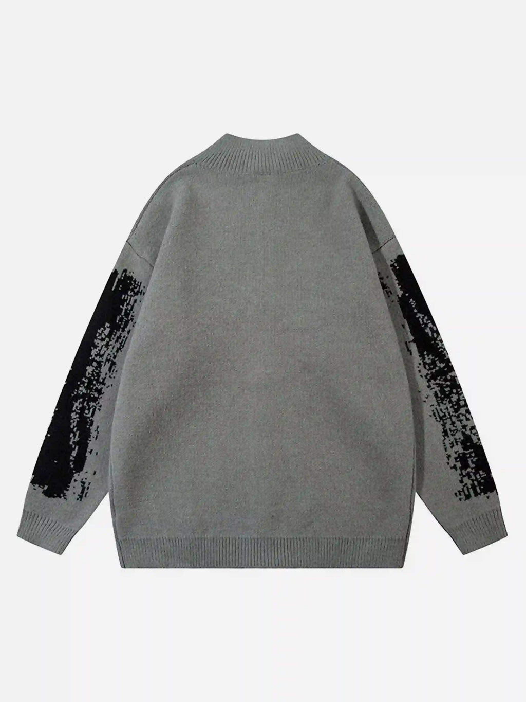 Disguisen High Street Abstract Pattern Zipper Stand Collar Cardigan